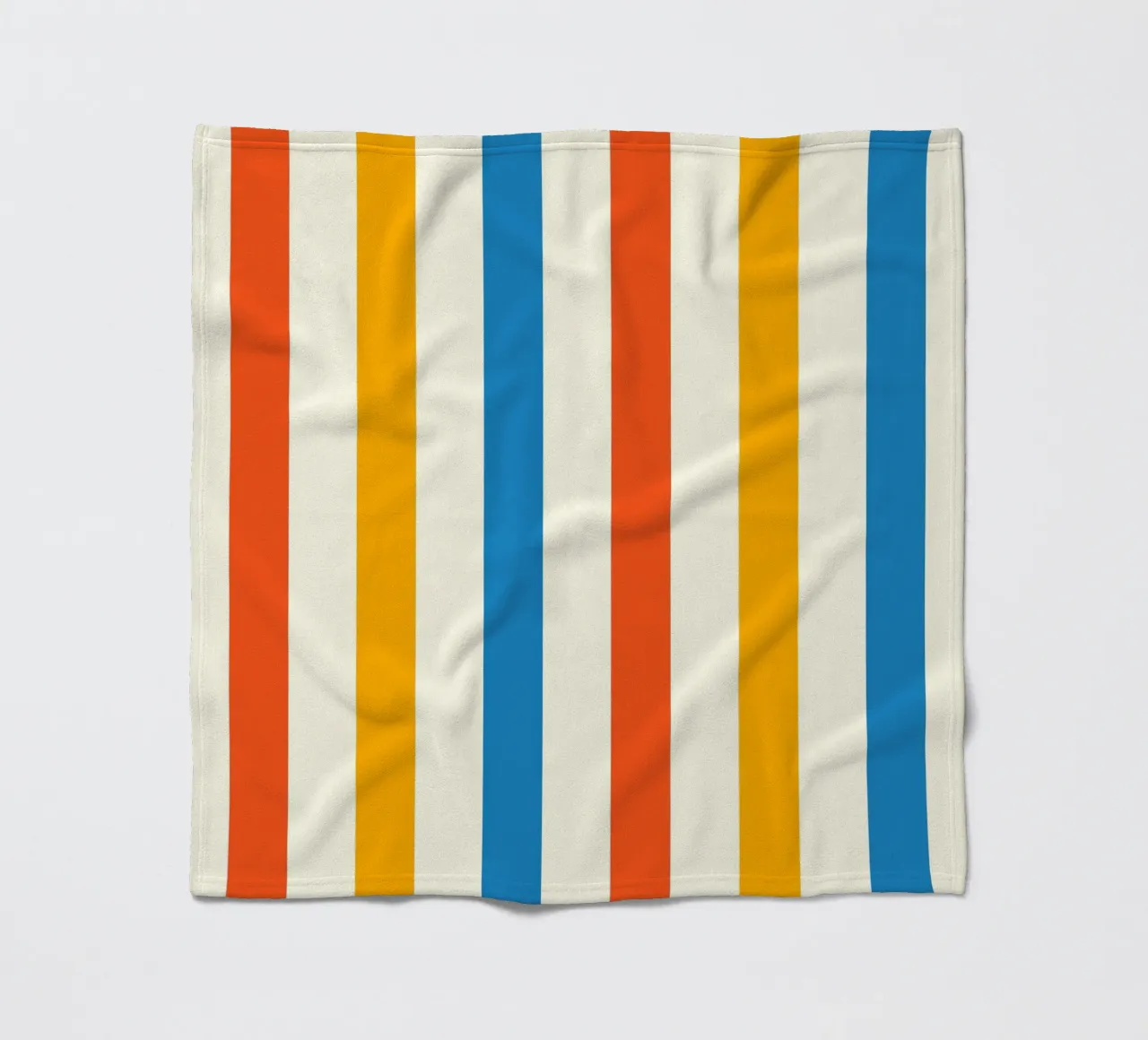 Retro 60s Vibrant Summer Vibes Stripes No2 coperta in pile da TijanaArtStudio88
