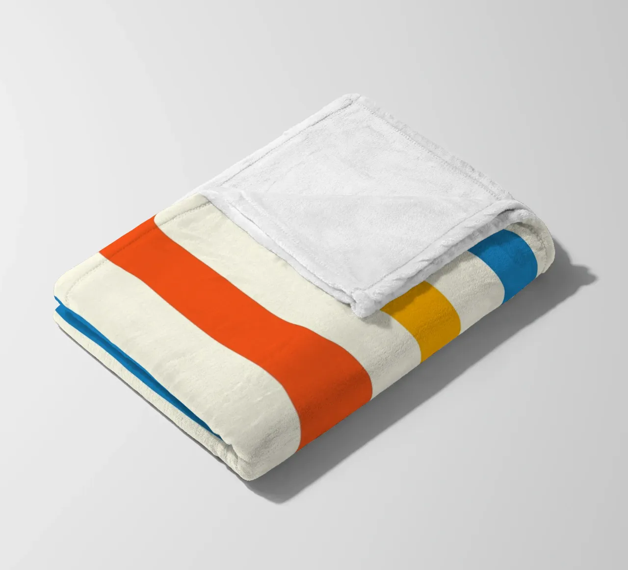 Retro 60s Vibrant Summer Vibes Stripes No2 coperta in pile da TijanaArtStudio88