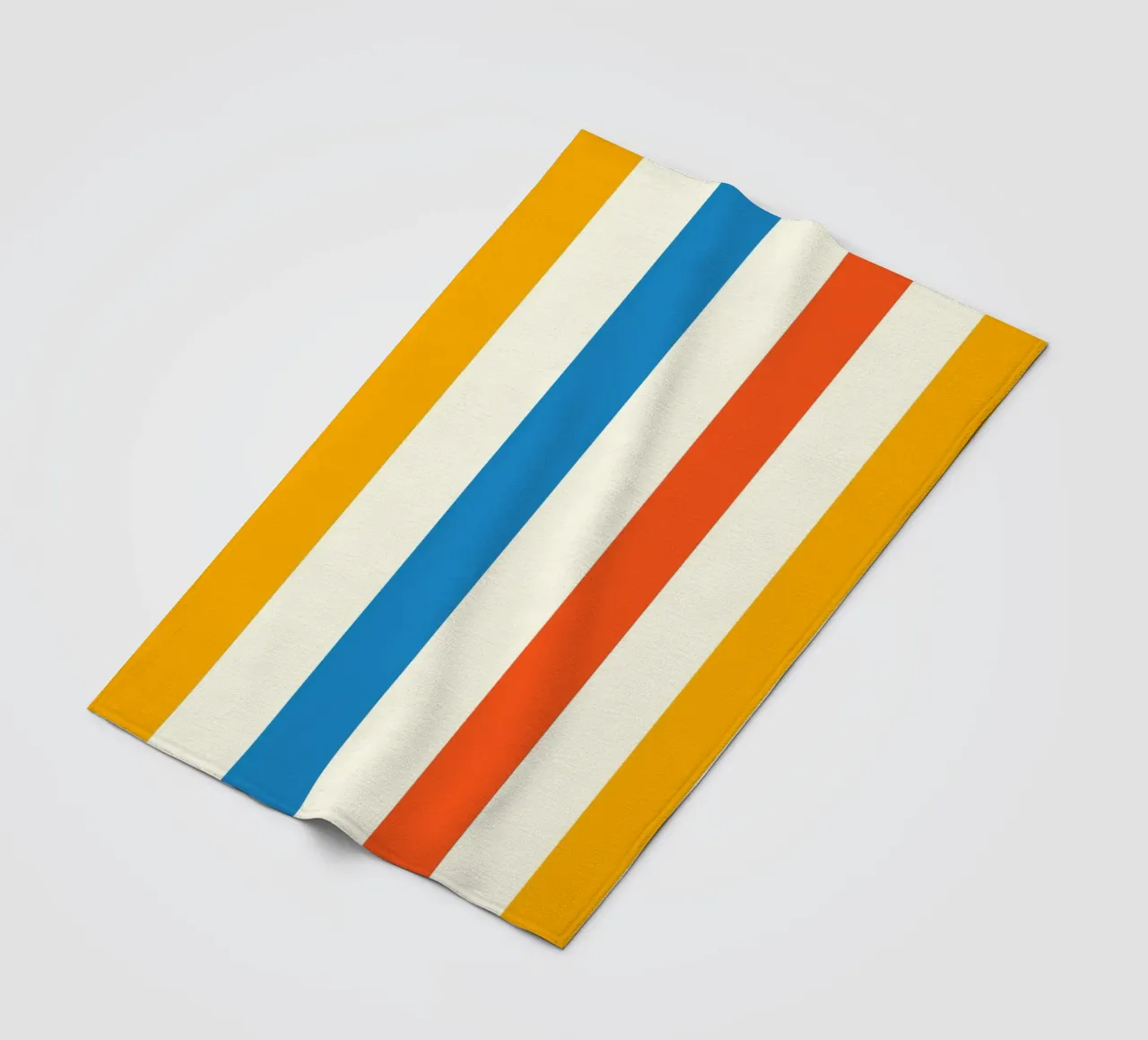 Retro 60s Vibrant Summer Vibes Stripes No2 coperta in pile da TijanaArtStudio88