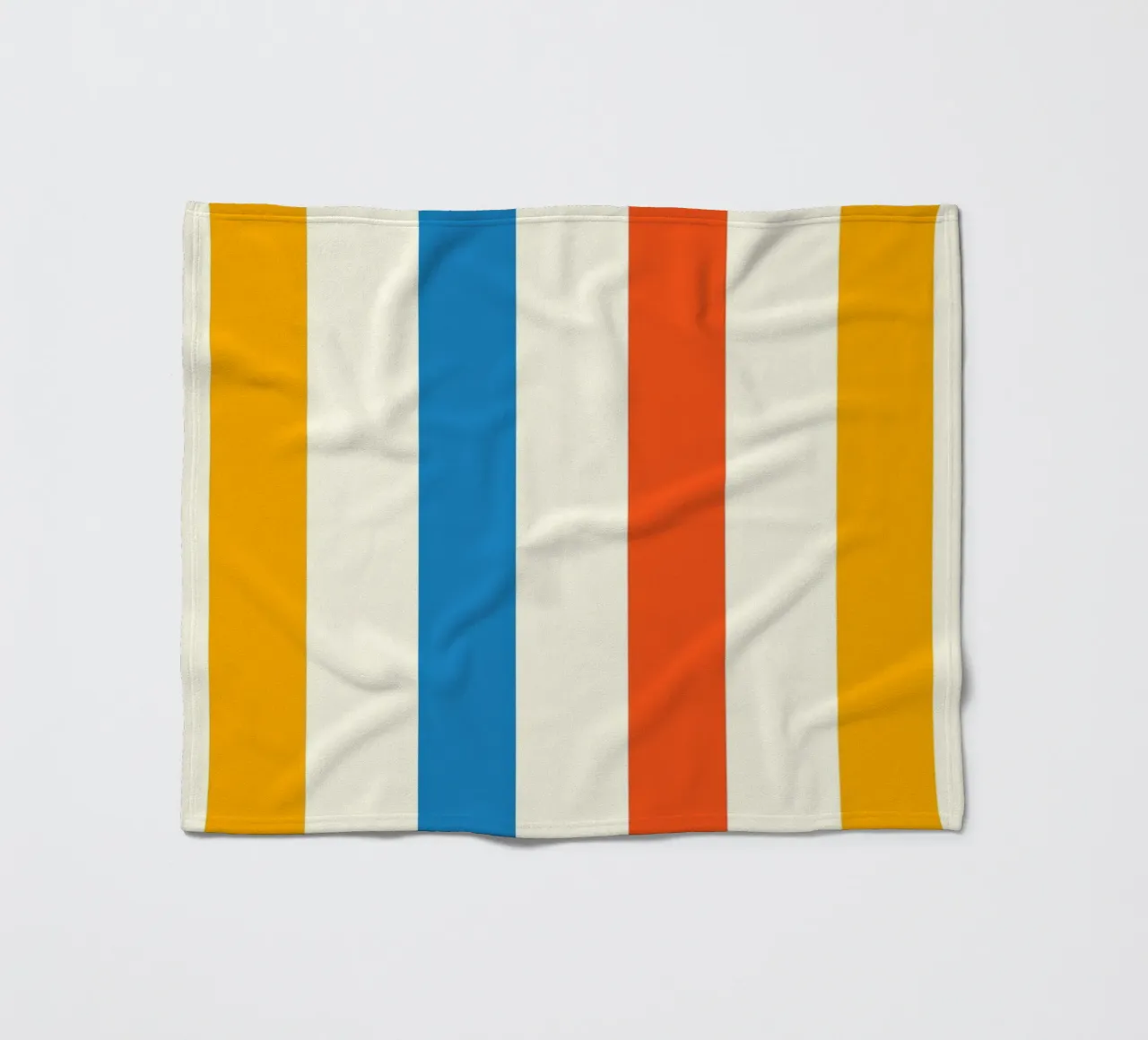 Retro 60s Vibrant Summer Vibes Stripes No2 coperta in pile da TijanaArtStudio88