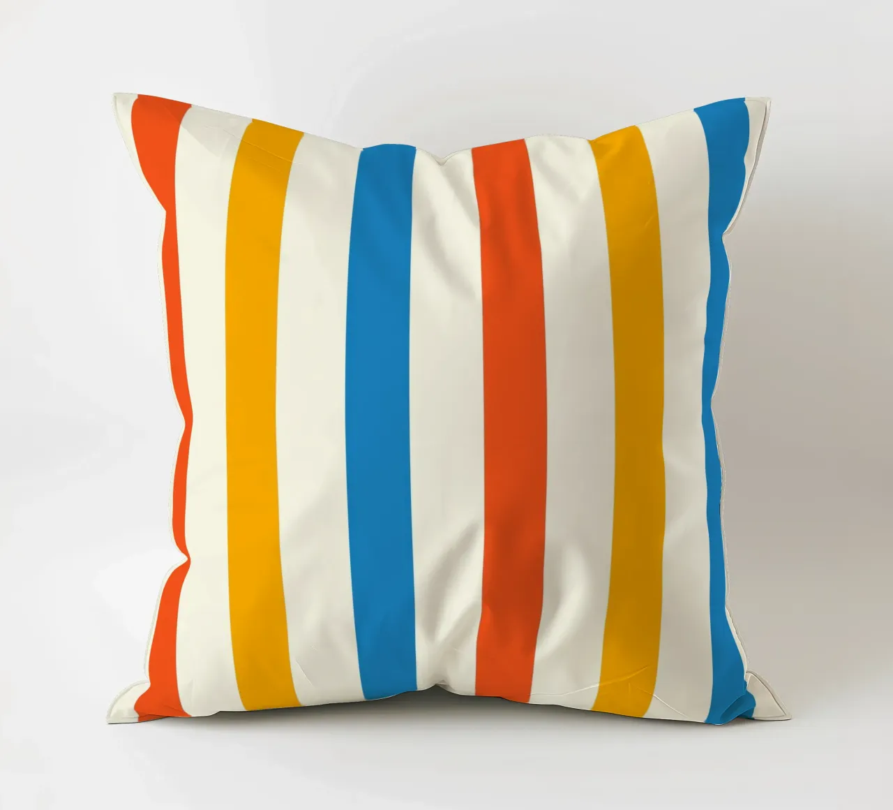 Retro 60s Vibrant Summer Vibes Stripes No2 cuscino da TijanaArtStudio88