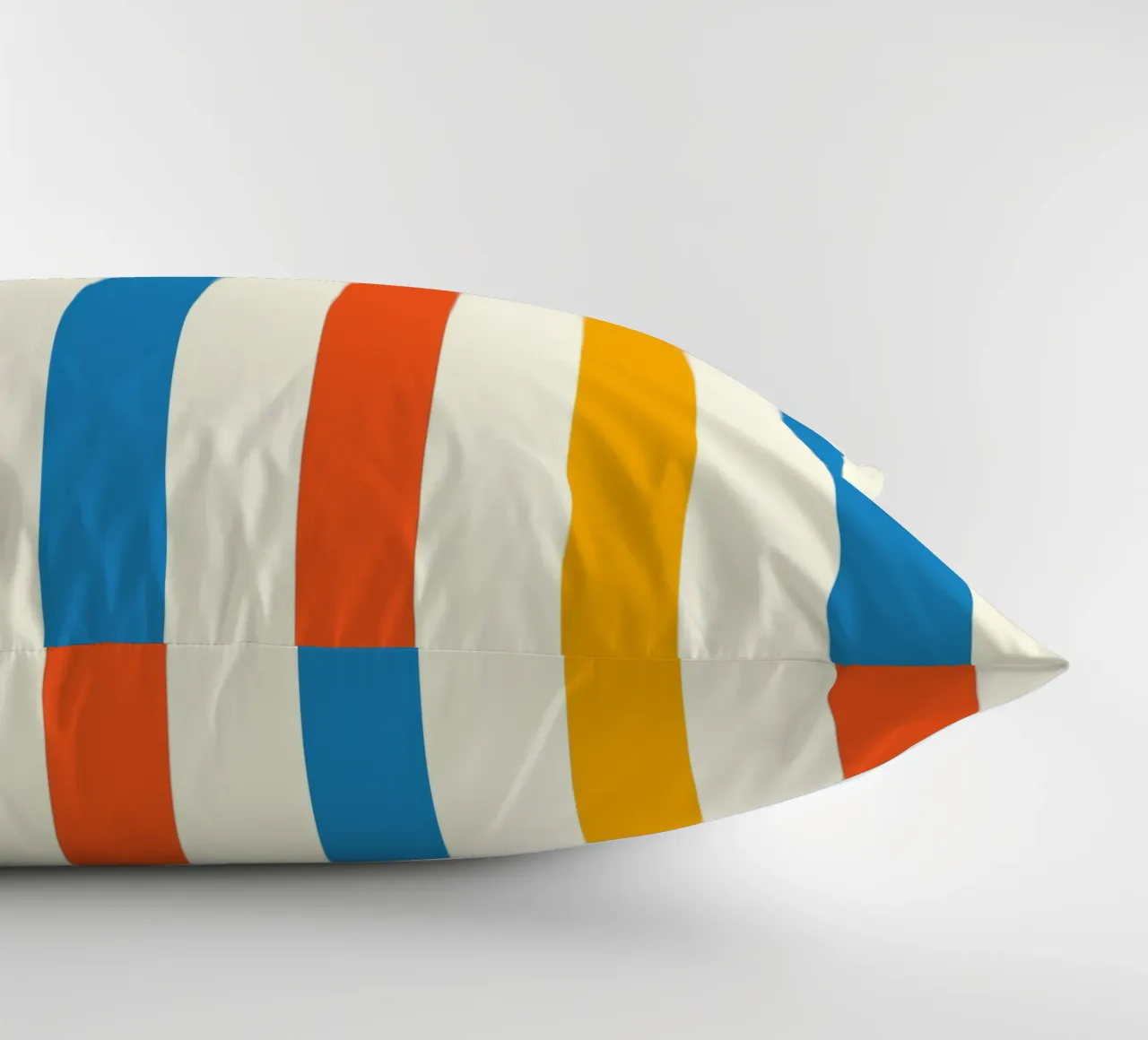 Retro 60s Vibrant Summer Vibes Stripes No2 cuscino da TijanaArtStudio88