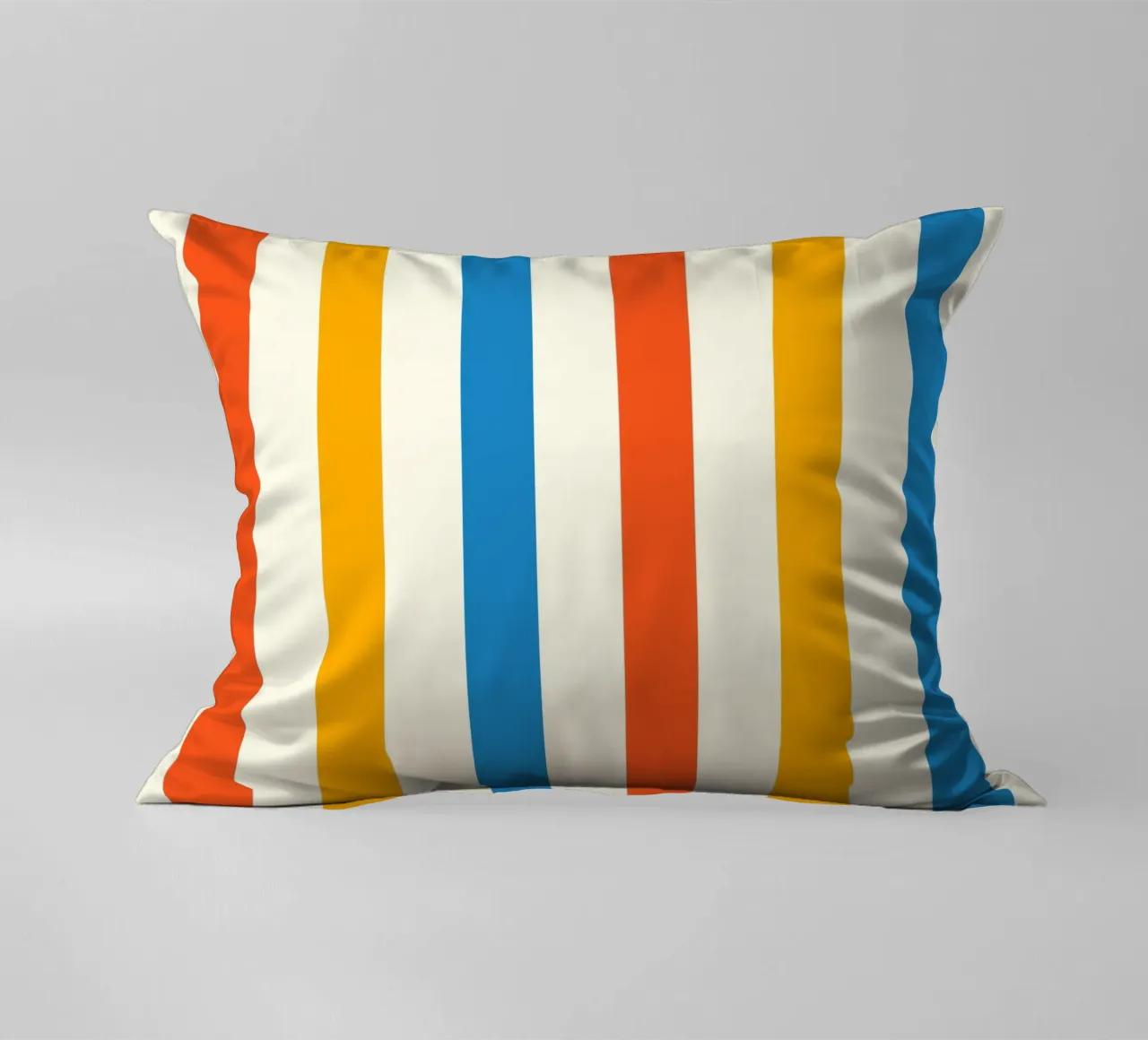 Retro 60s Vibrant Summer Vibes Stripes No2 cuscino da TijanaArtStudio88