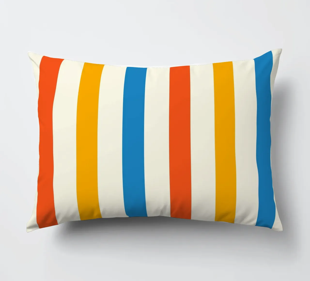 Retro 60s Vibrant Summer Vibes Stripes No2 cuscino da TijanaArtStudio88