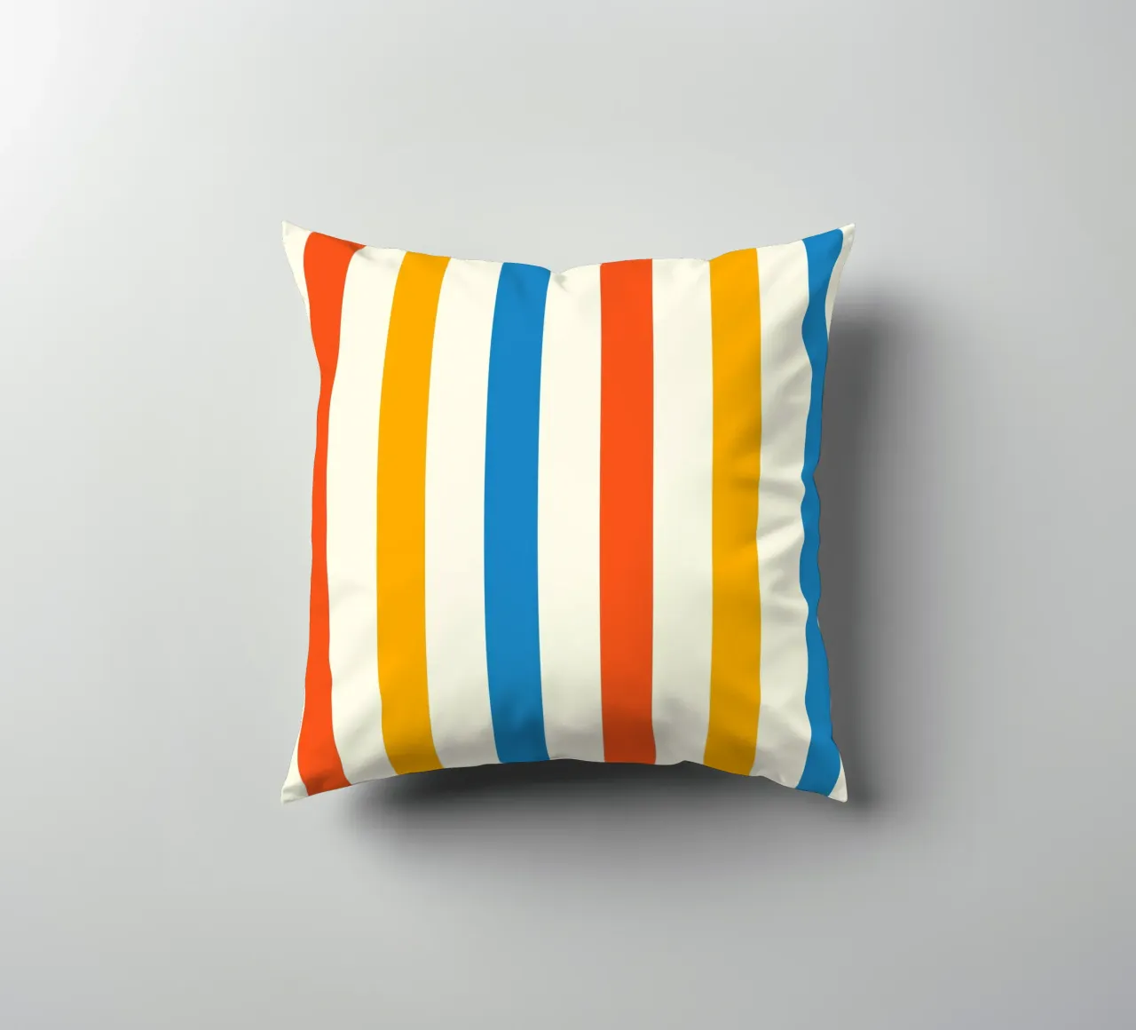 Retro 60s Vibrant Summer Vibes Stripes No2 cuscino da TijanaArtStudio88