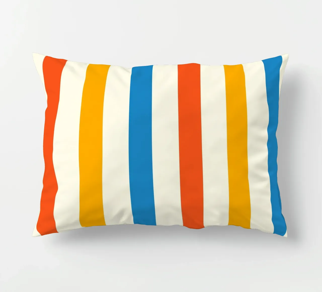 Retro 60s Vibrant Summer Vibes Stripes No2 cuscino da TijanaArtStudio88