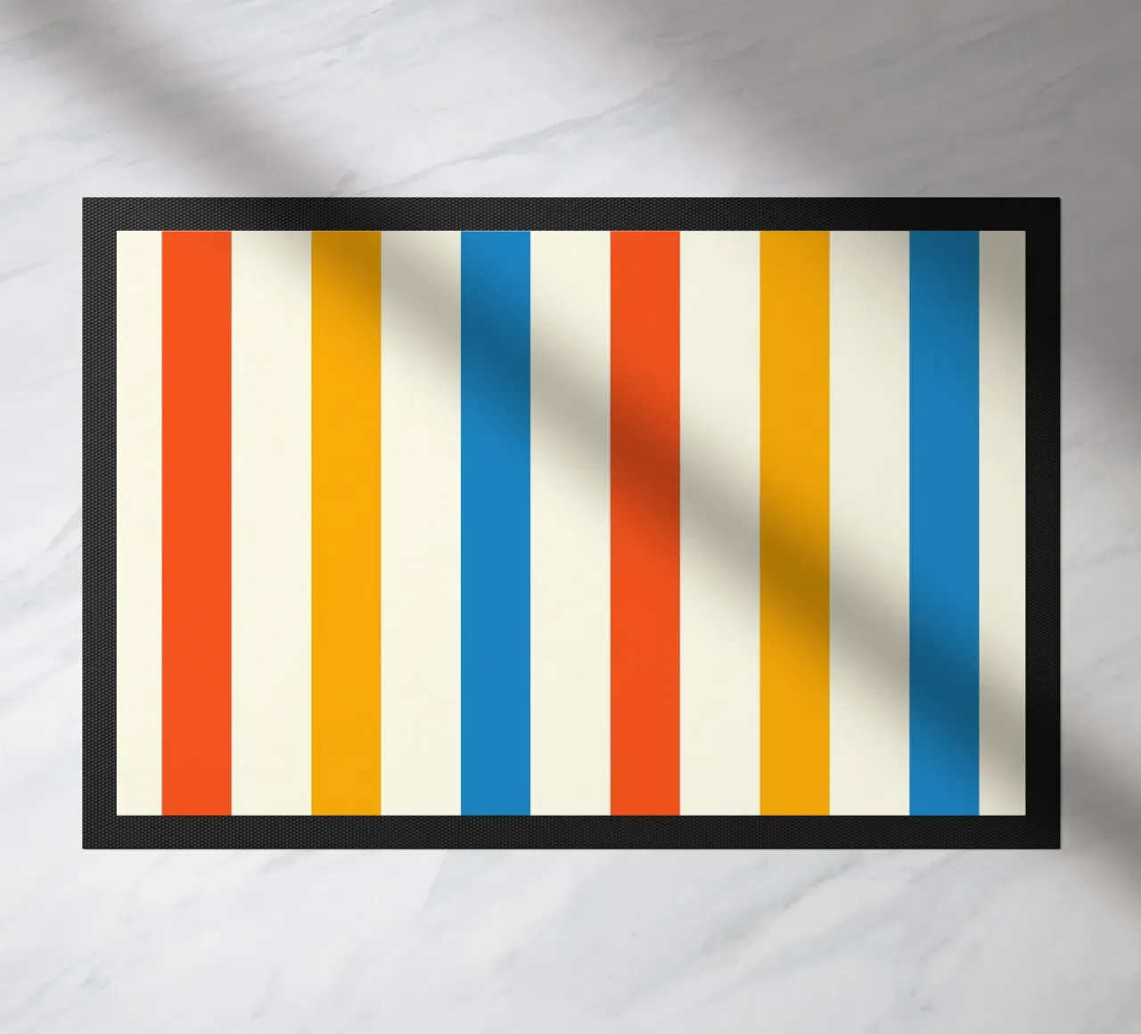 Retro 60s Vibrant Summer Vibes Stripes No2 zerbino da TijanaArtStudio88