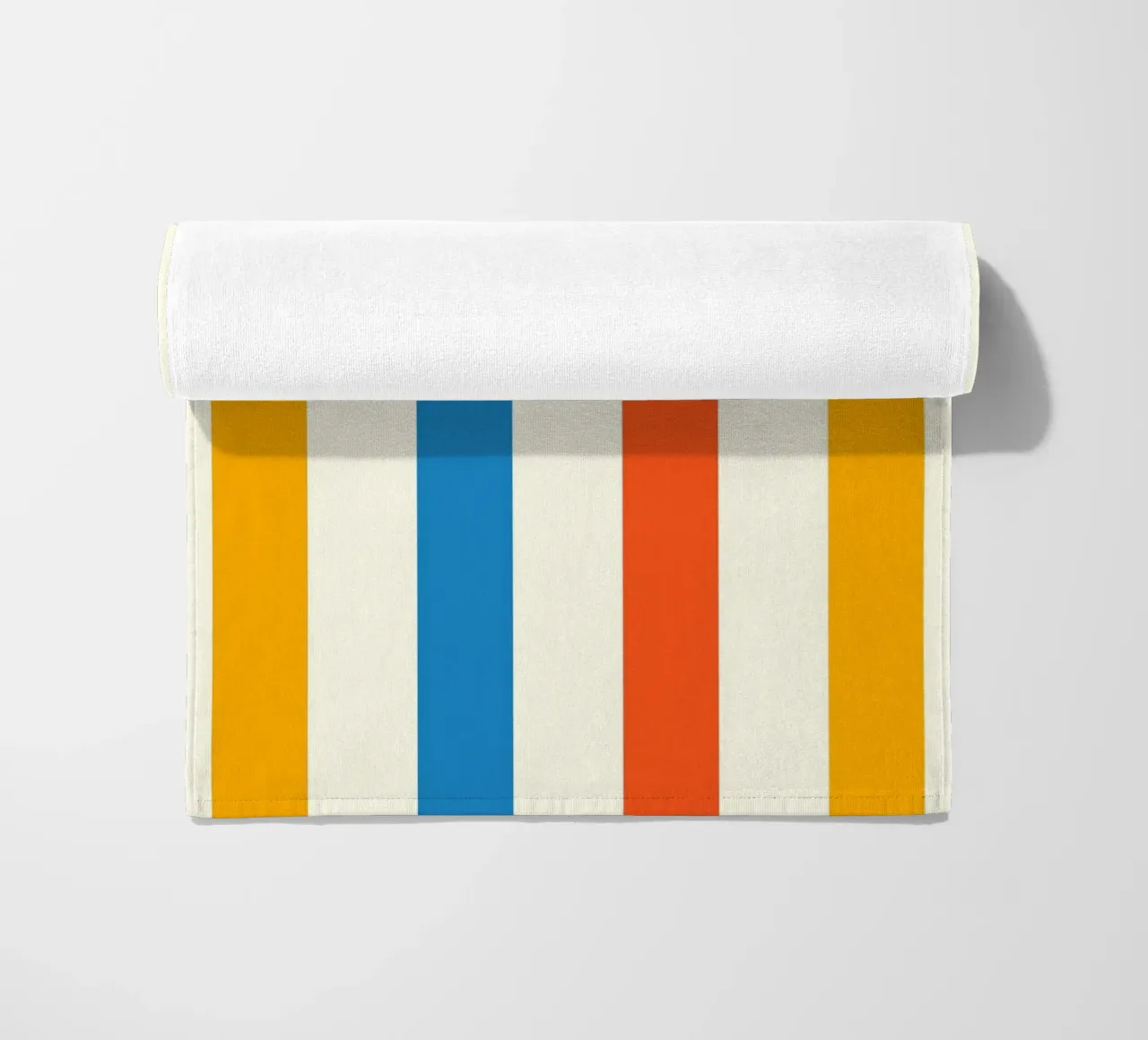 Retro 60s Vibrant Summer Vibes Stripes No2 telo mare da TijanaArtStudio88