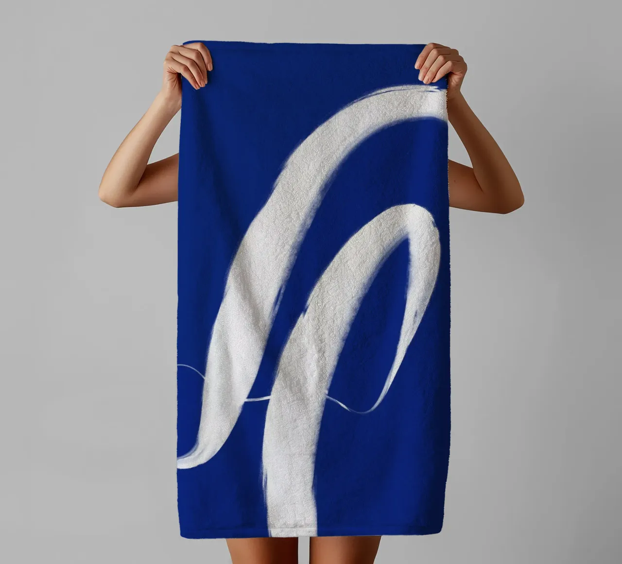 White Wave No 3 asciugamano da bagno da treechild