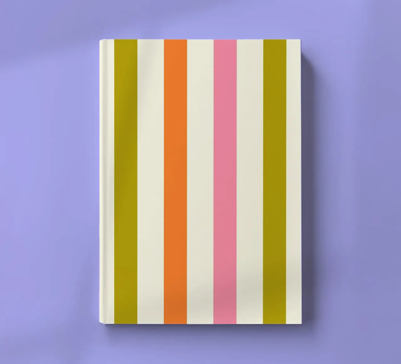 Retro 60s Vibrant Summer Vibes Stripes No3 diario da TijanaArtStudio88
