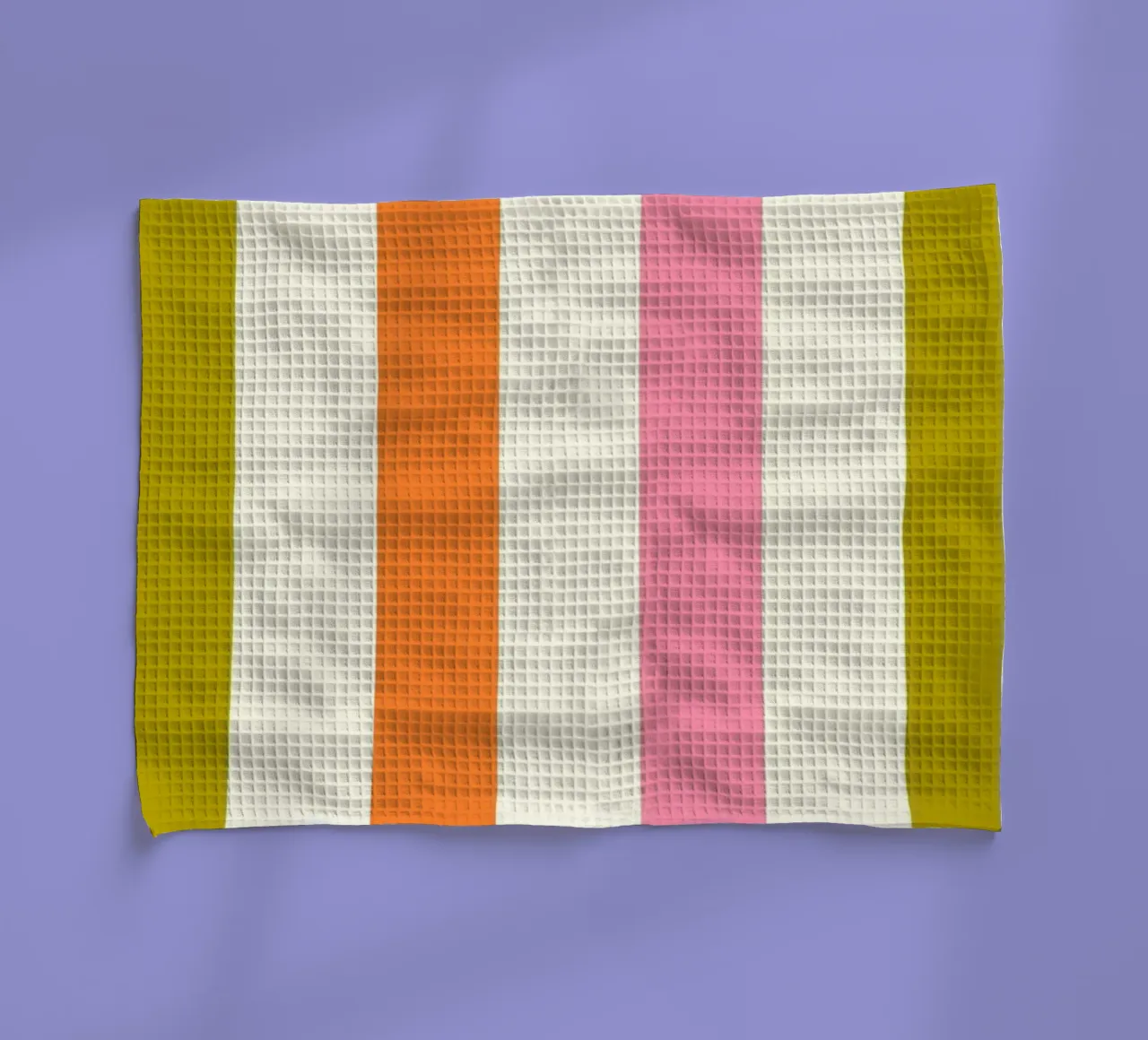 Retro 60s Vibrant Summer Vibes Stripes No3 canovaccio da cucina da TijanaArtStudio88