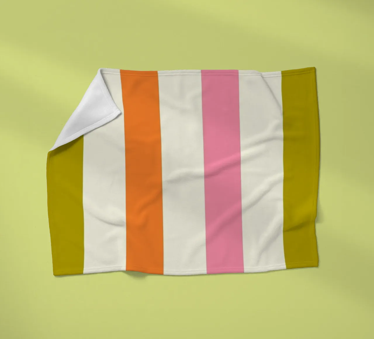Retro 60s Vibrant Summer Vibes Stripes No3 coperta in pile da TijanaArtStudio88