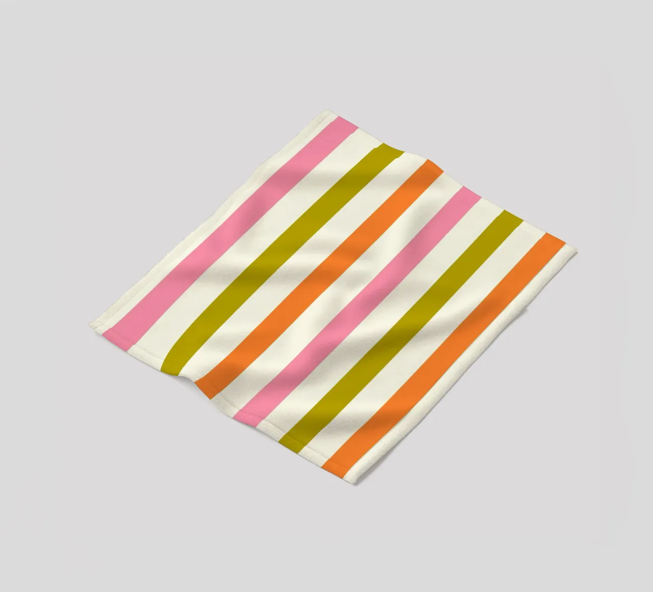 Retro 60s Vibrant Summer Vibes Stripes No3 coperta in pile da TijanaArtStudio88