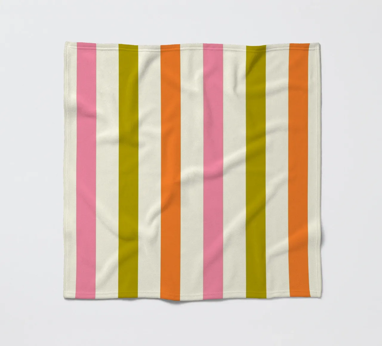 Retro 60s Vibrant Summer Vibes Stripes No3 coperta in pile da TijanaArtStudio88