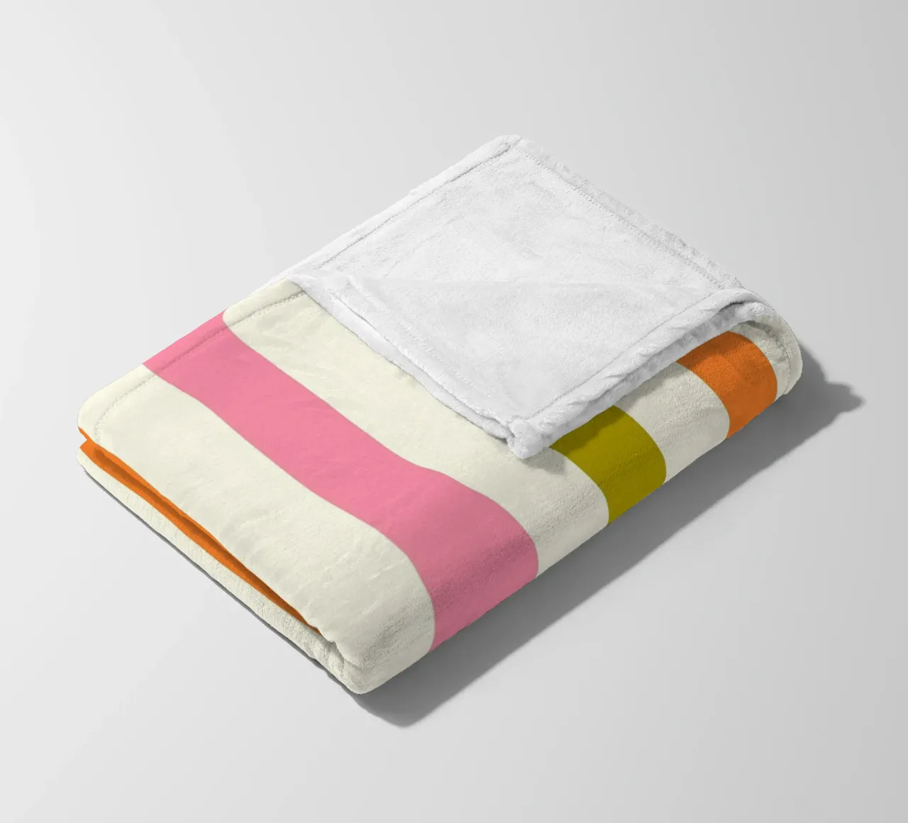 Retro 60s Vibrant Summer Vibes Stripes No3 coperta in pile da TijanaArtStudio88