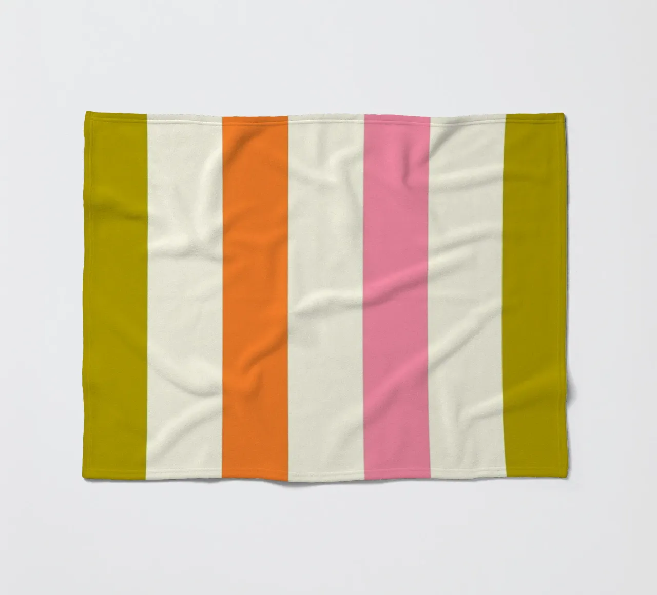 Retro 60s Vibrant Summer Vibes Stripes No3 coperta in pile da TijanaArtStudio88