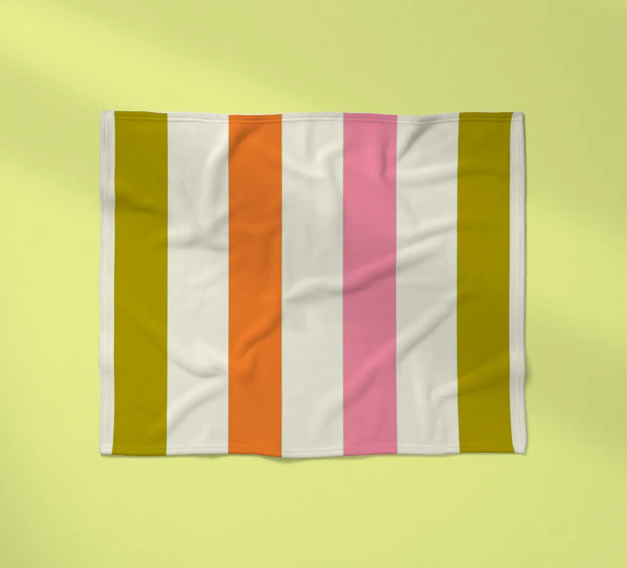 Retro 60s Vibrant Summer Vibes Stripes No3 coperta in pile da TijanaArtStudio88
