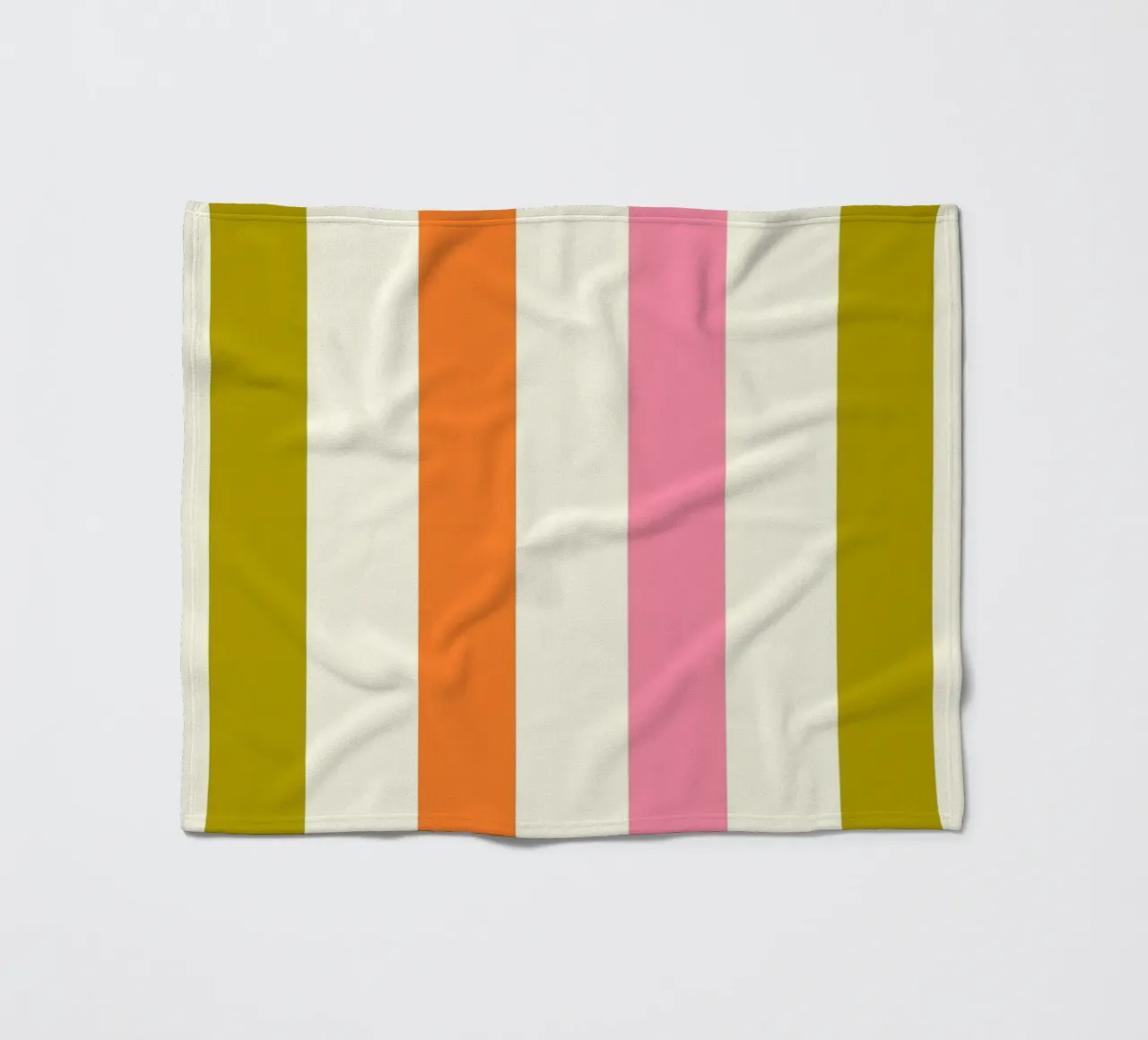 Retro 60s Vibrant Summer Vibes Stripes No3 coperta in pile da TijanaArtStudio88