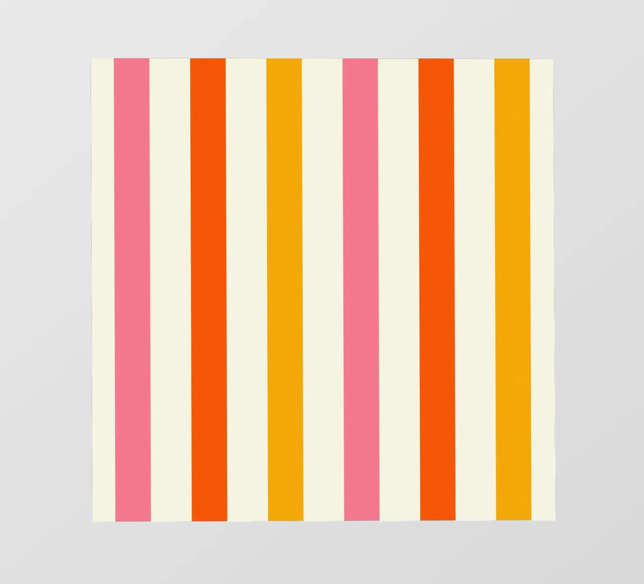 Retro 60s Vibrant Summer Vibes Stripes No4 telo in pvc da TijanaArtStudio88