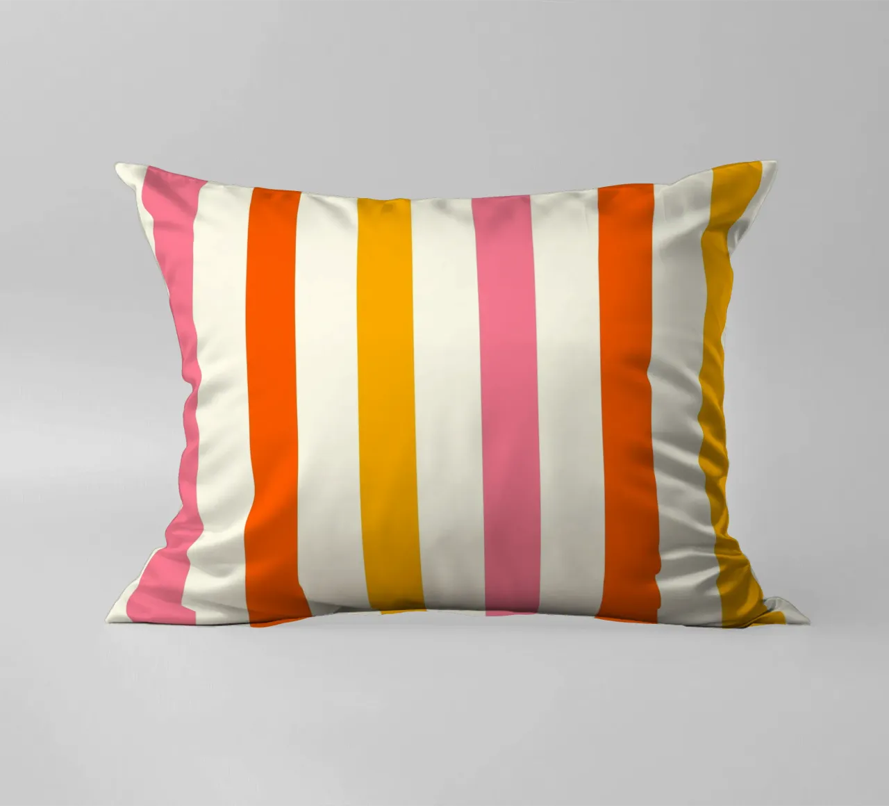Retro 60s Vibrant Summer Vibes Stripes No4 cuscino da TijanaArtStudio88