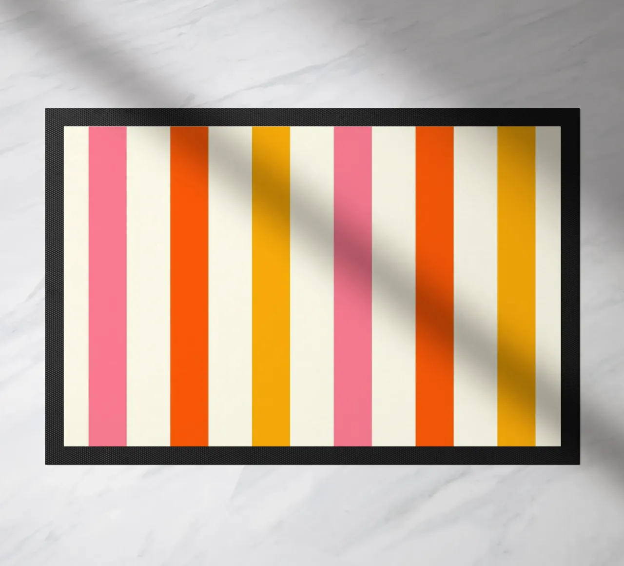 Retro 60s Vibrant Summer Vibes Stripes No4 zerbino da TijanaArtStudio88