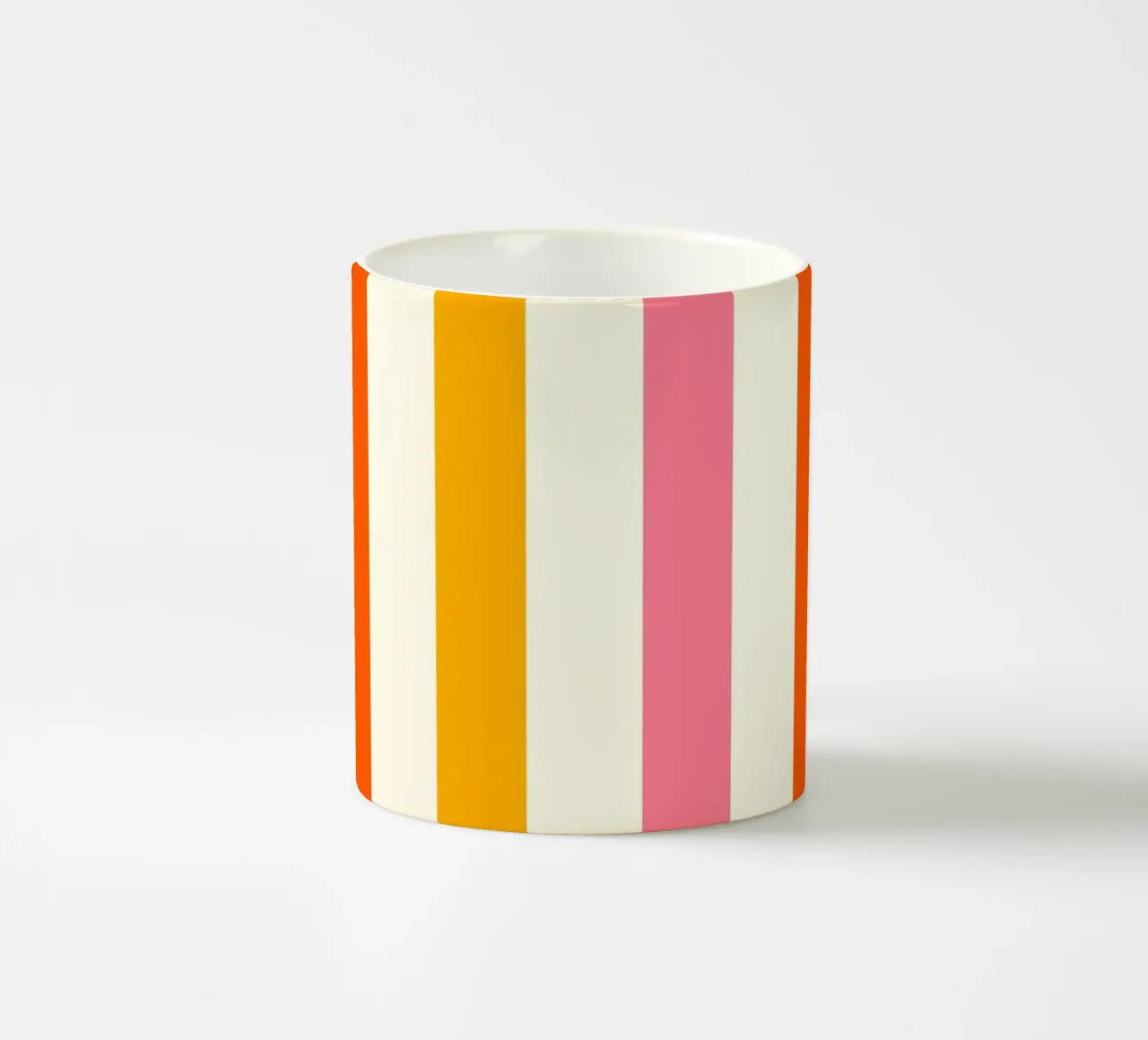 Retro 60s Vibrant Summer Vibes Stripes No4 tazza in ceramica da TijanaArtStudio88
