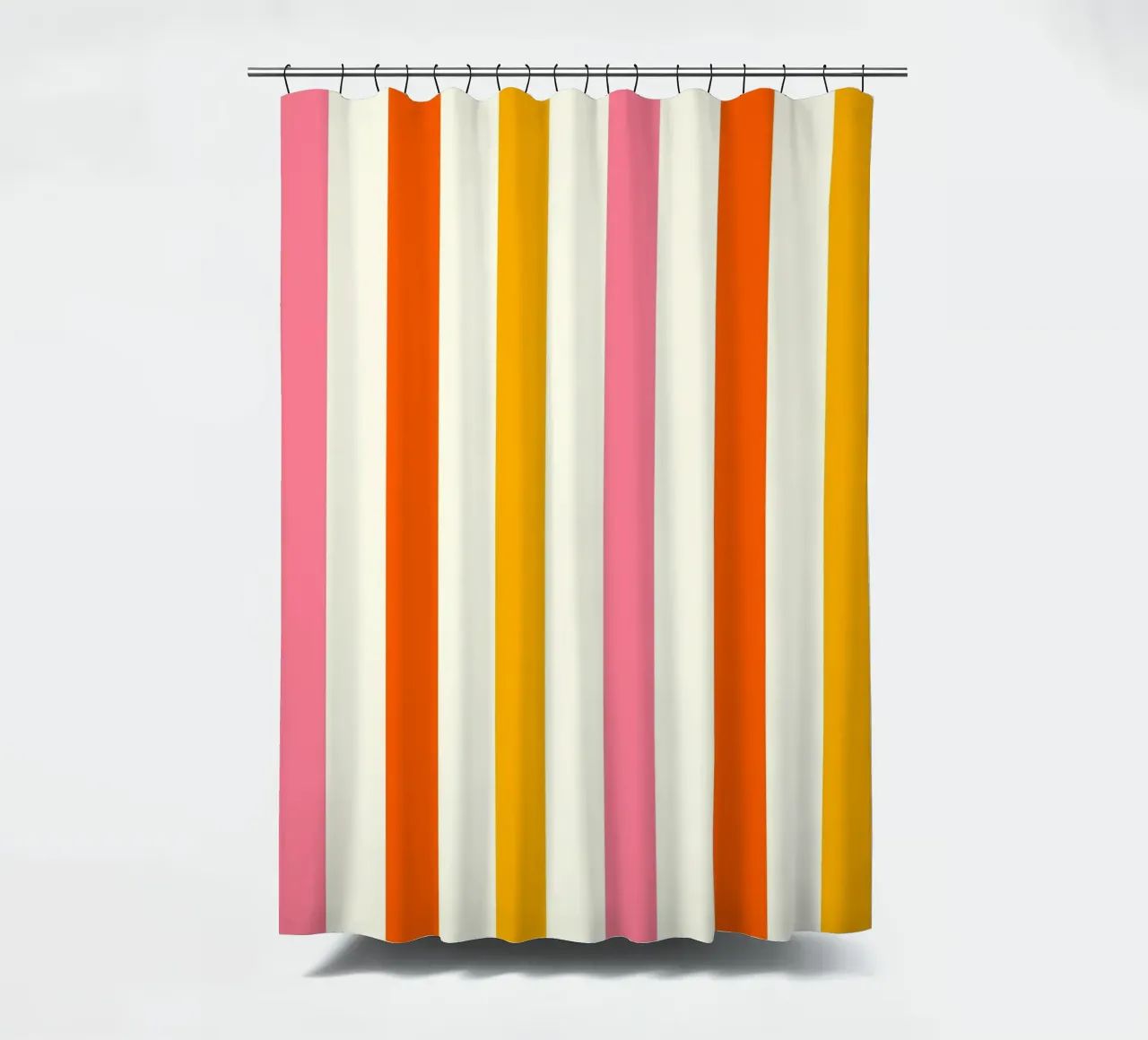 Retro 60s Vibrant Summer Vibes Stripes No4 tenda da doccia da TijanaArtStudio88