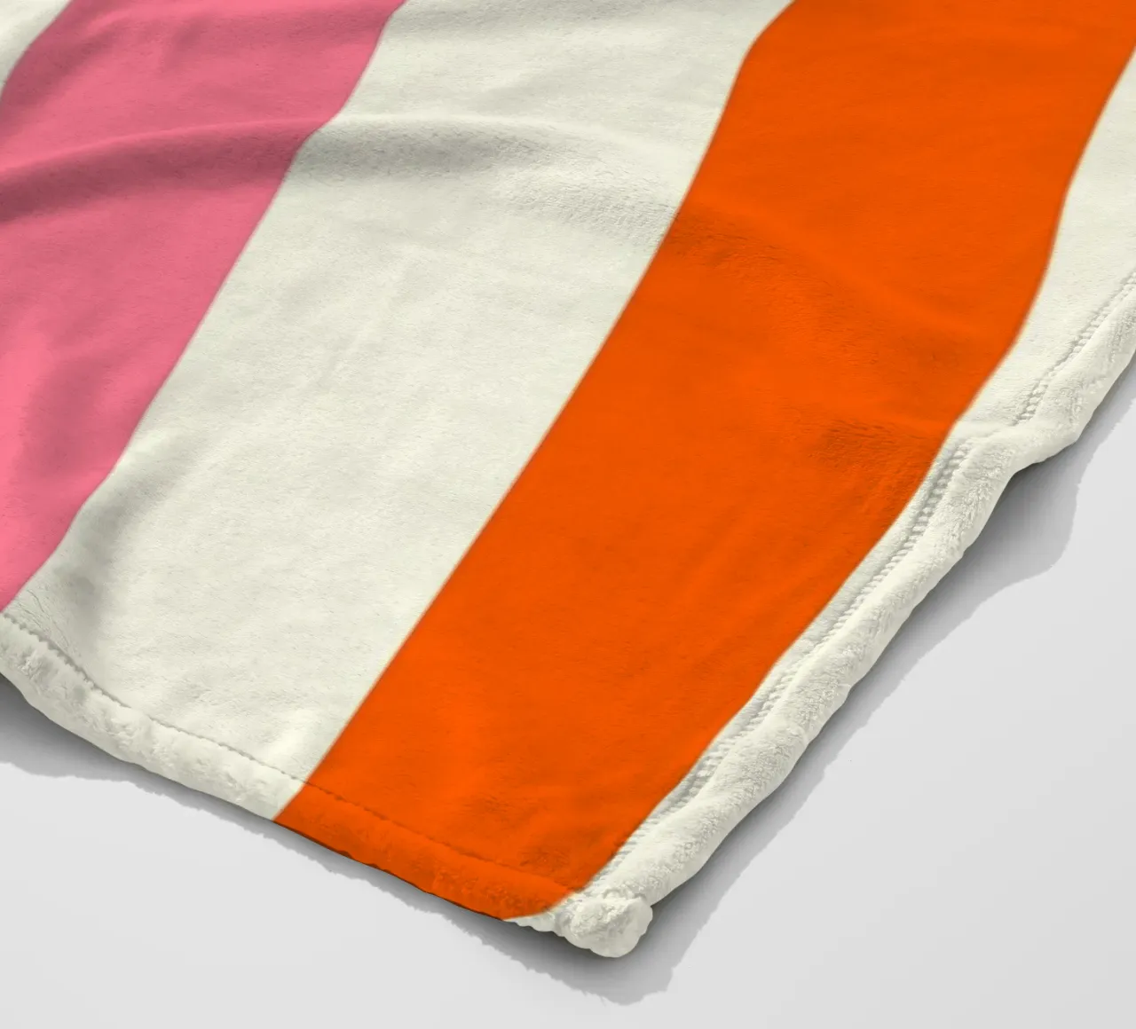 Retro 60s Vibrant Summer Vibes Stripes No4 coperta in pile da TijanaArtStudio88