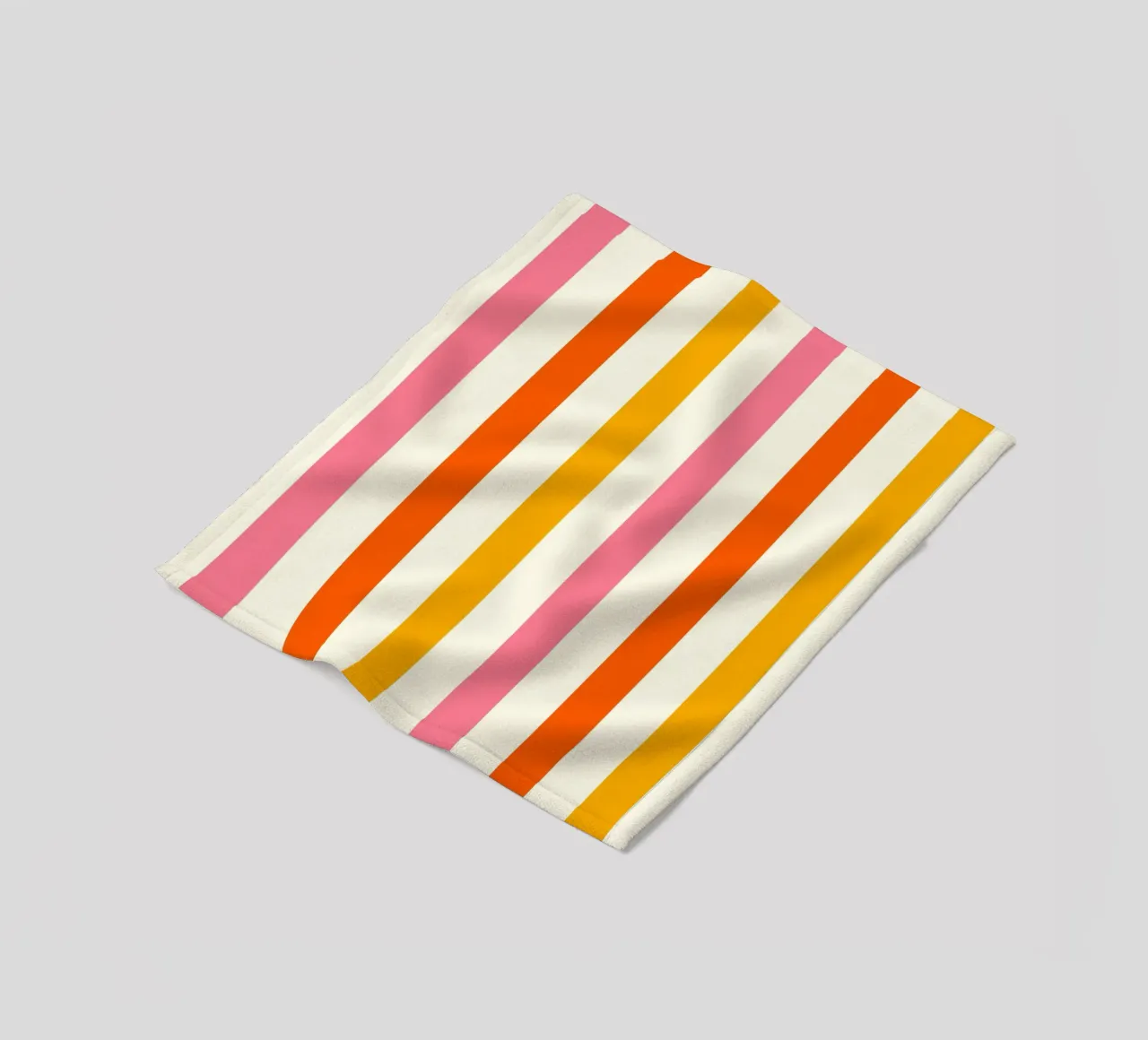 Retro 60s Vibrant Summer Vibes Stripes No4 coperta in pile da TijanaArtStudio88
