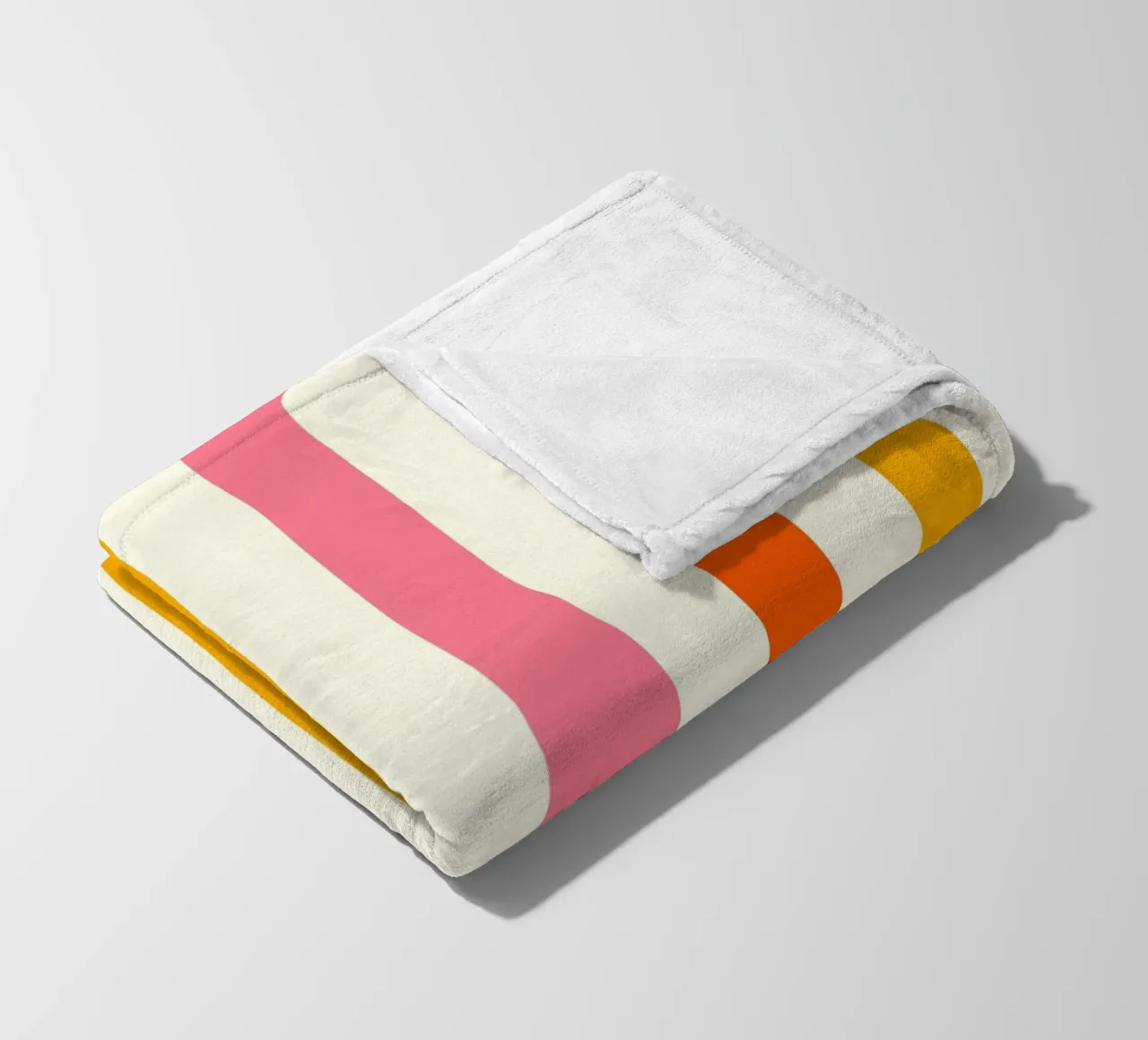 Retro 60s Vibrant Summer Vibes Stripes No4 coperta in pile da TijanaArtStudio88