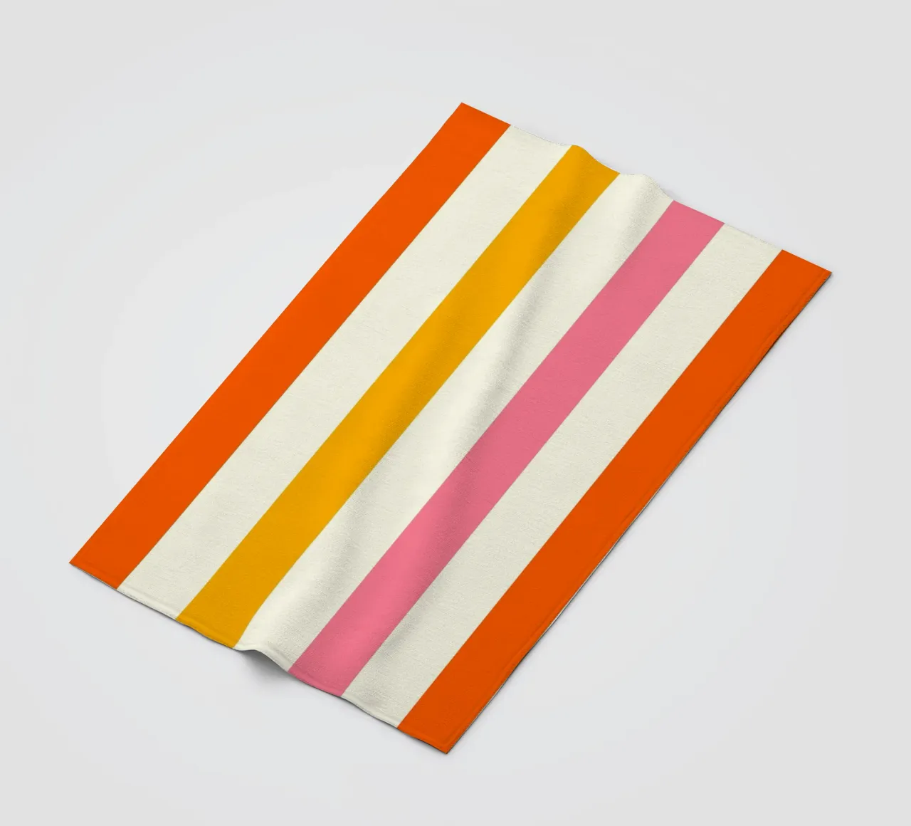 Retro 60s Vibrant Summer Vibes Stripes No4 coperta in pile da TijanaArtStudio88
