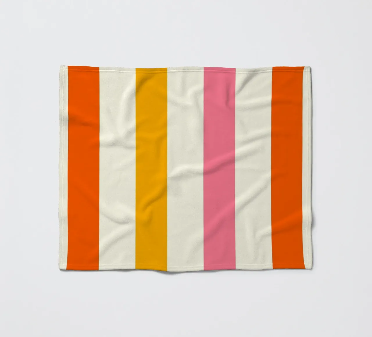 Retro 60s Vibrant Summer Vibes Stripes No4 coperta in pile da TijanaArtStudio88