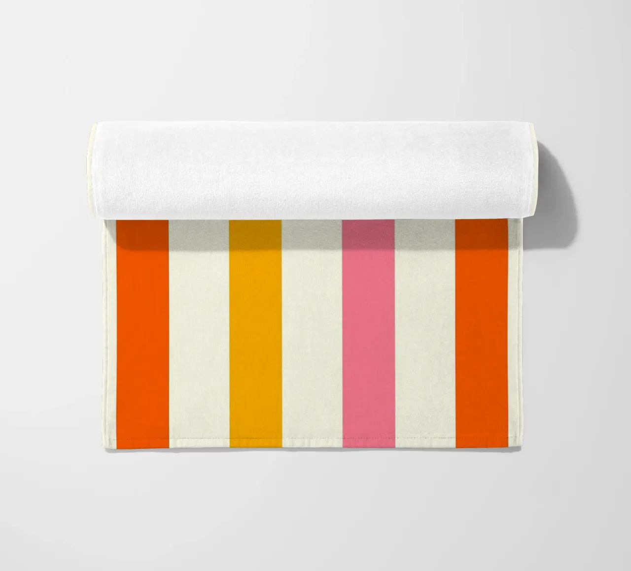 Retro 60s Vibrant Summer Vibes Stripes No4 telo mare da TijanaArtStudio88