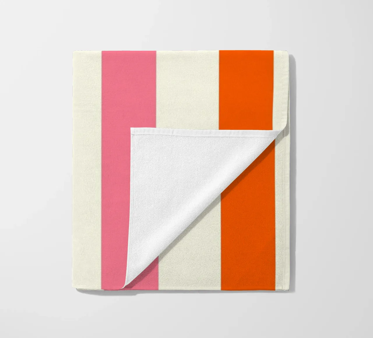 Retro 60s Vibrant Summer Vibes Stripes No4 telo mare da TijanaArtStudio88