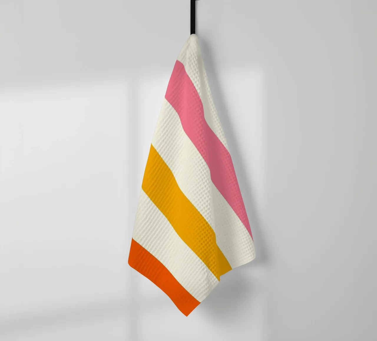 Retro 60s Vibrant Summer Vibes Stripes No4 canovaccio da cucina da TijanaArtStudio88