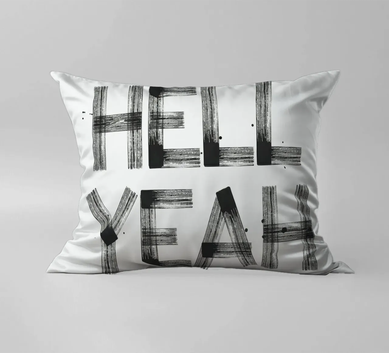 Hell yeah Typography cuscino da Attaboy Dsgn