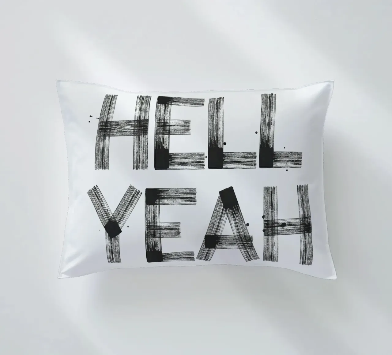 Hell yeah Typography cuscino da Attaboy Dsgn