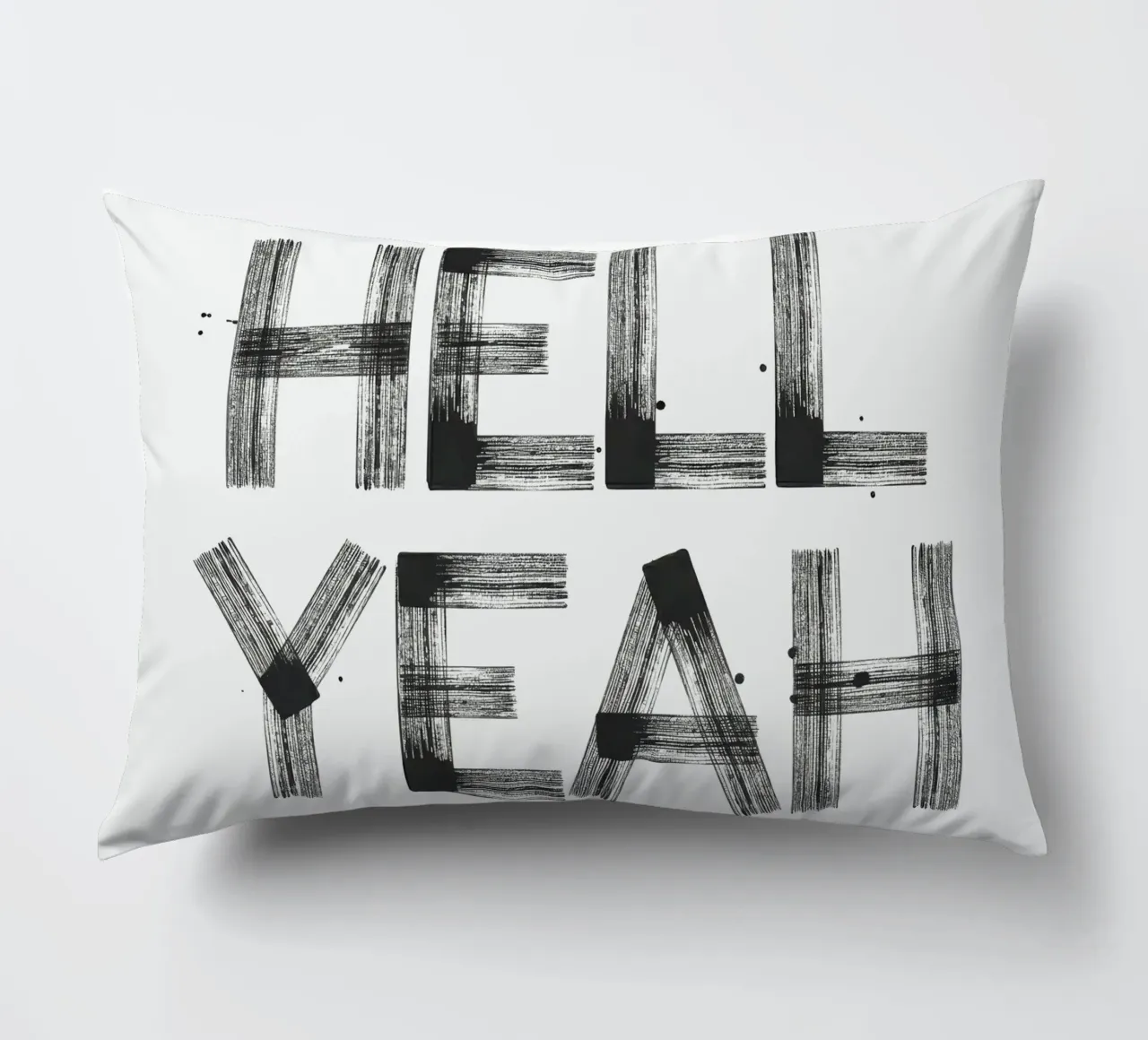 Hell yeah Typography cuscino da Attaboy Dsgn