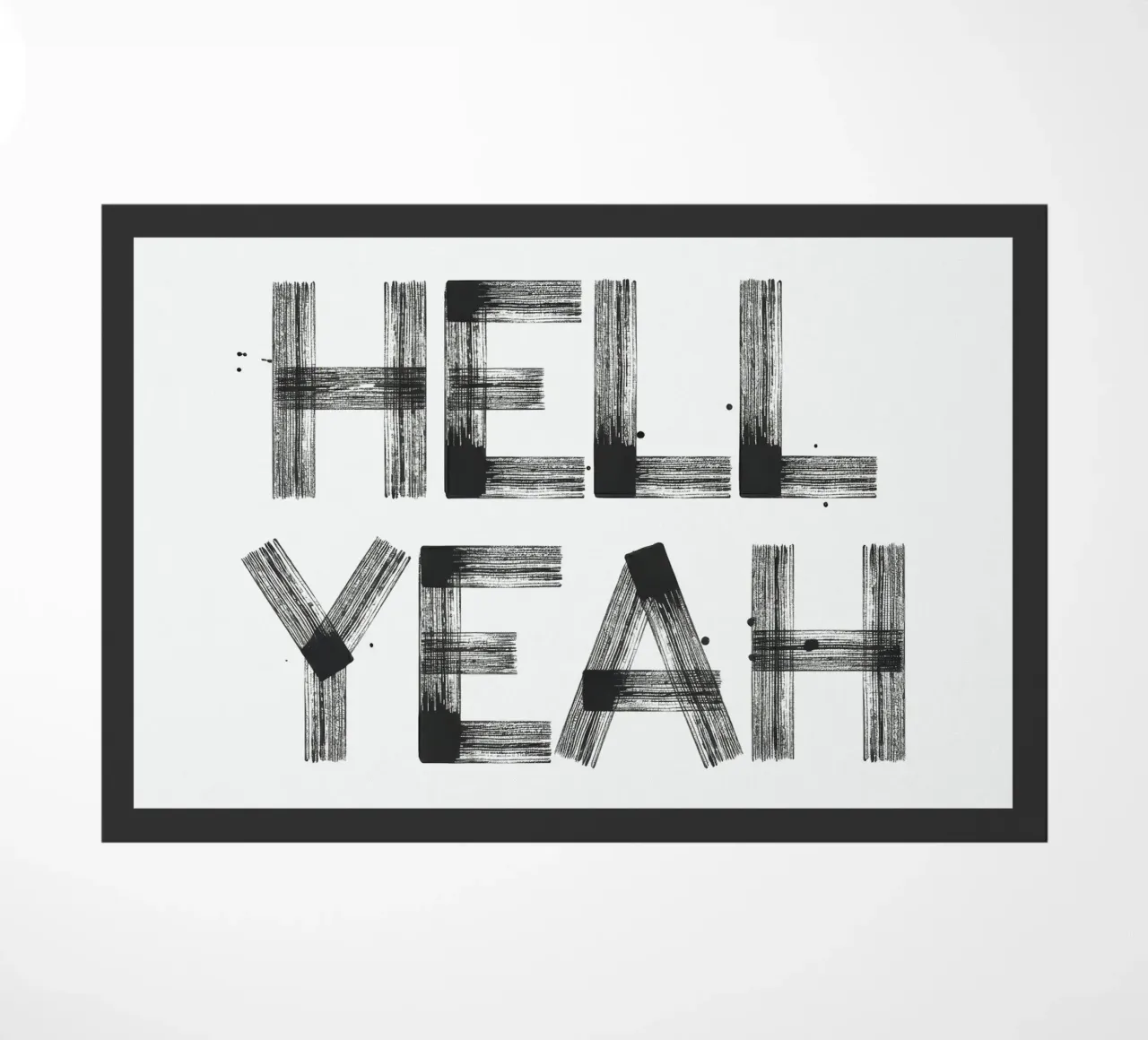 Hell yeah Typography zerbino da Attaboy Dsgn