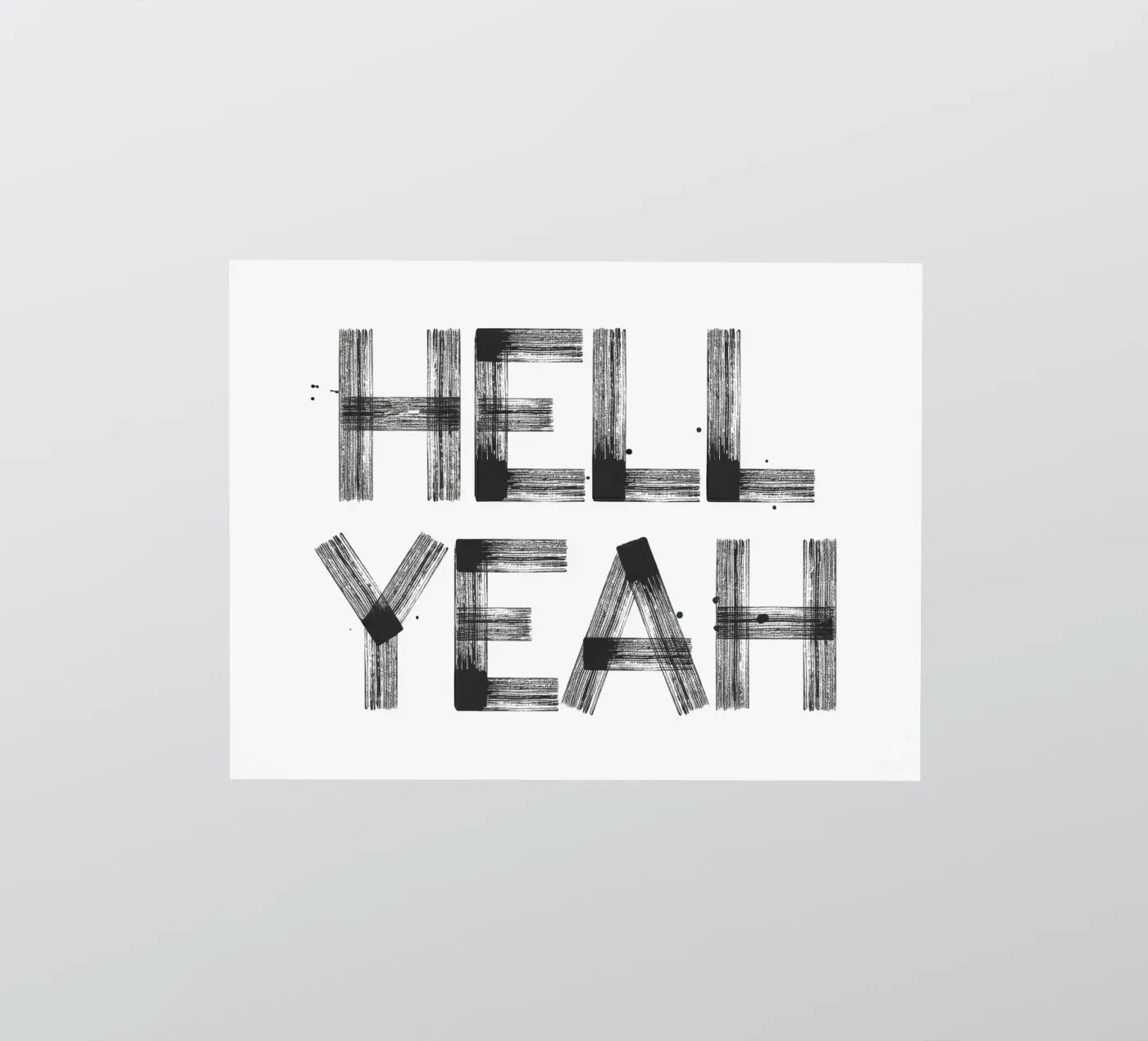 Hell yeah Typography sticker by Attaboy Dsgn