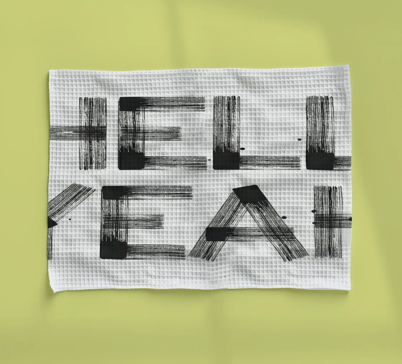 Hell yeah Typography Geschirrtuch von Attaboy Dsgn