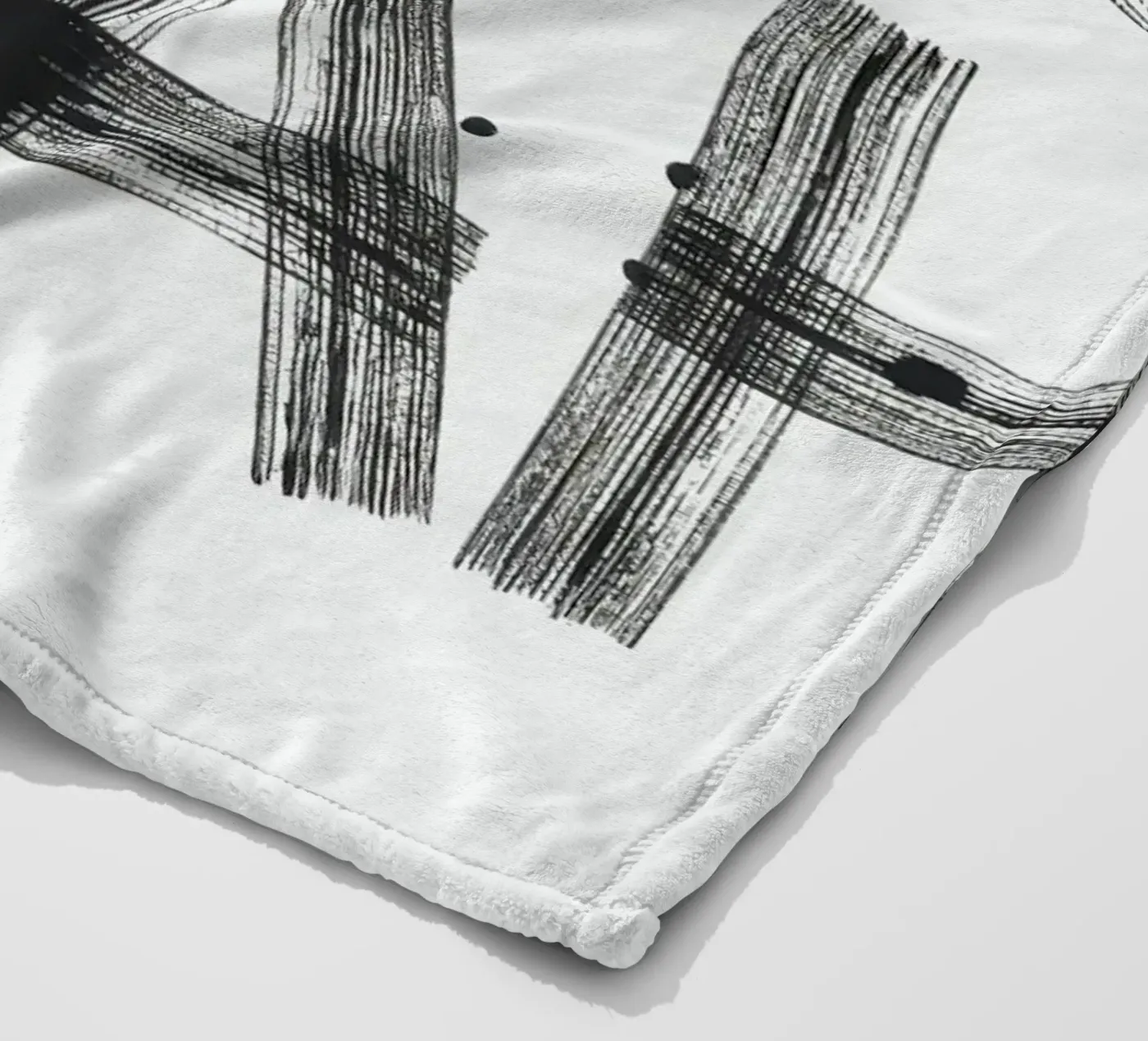 Hell yeah Typography plaid polaire de Attaboy Dsgn