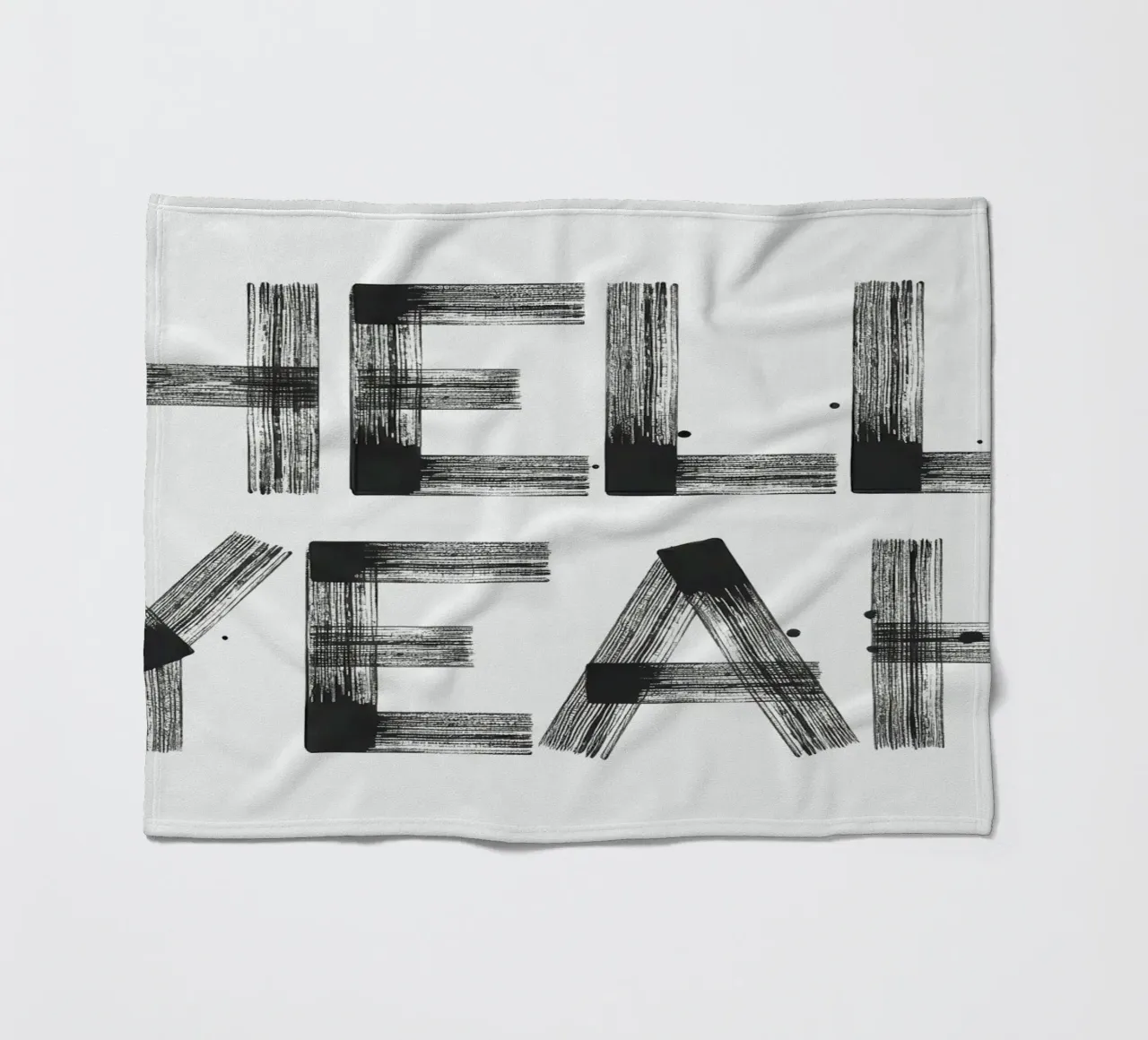 Hell yeah Typography coperta in pile da Attaboy Dsgn