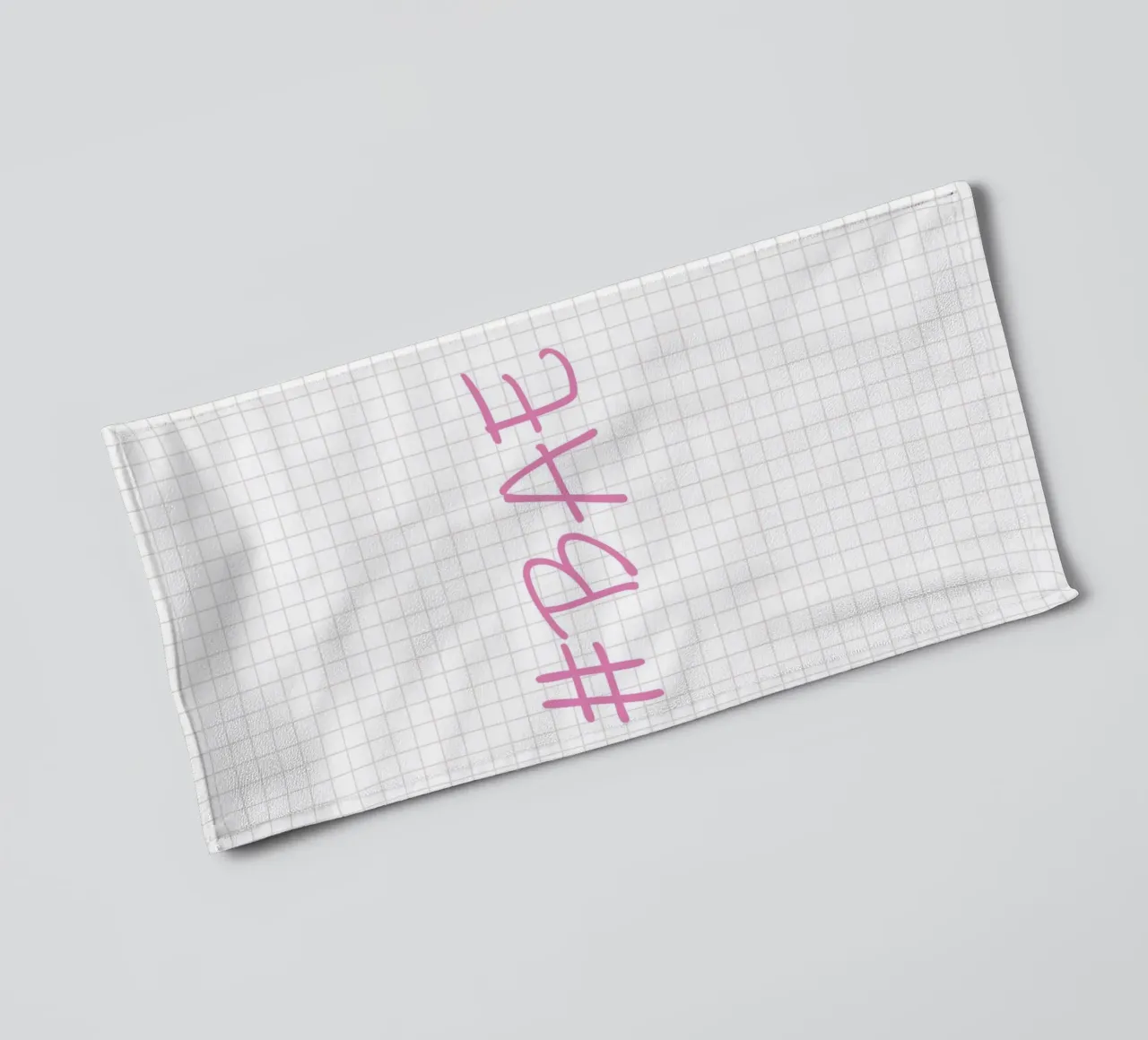 Bae Typography asciugamano da bagno da Attaboy Dsgn