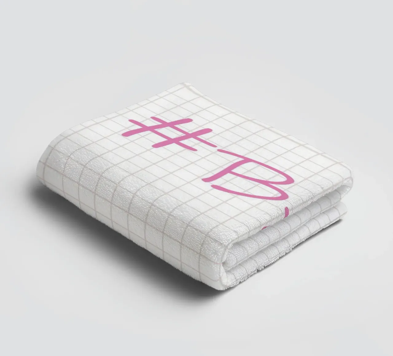 Bae Typography asciugamano da bagno da Attaboy Dsgn