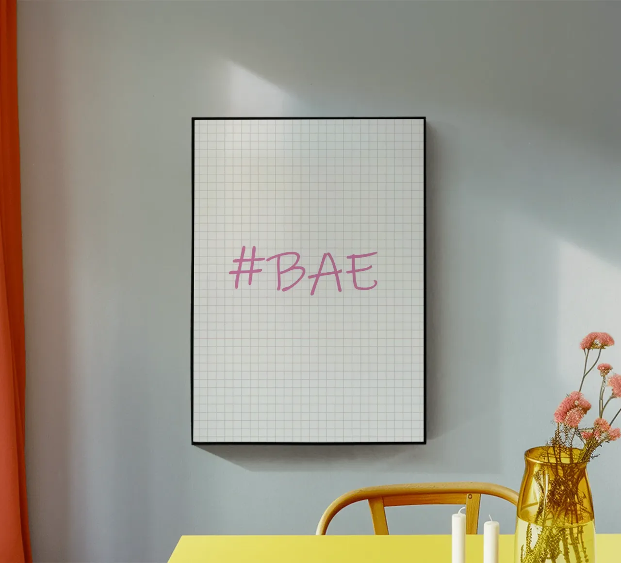 Bae Typography plexiglass da Attaboy Dsgn