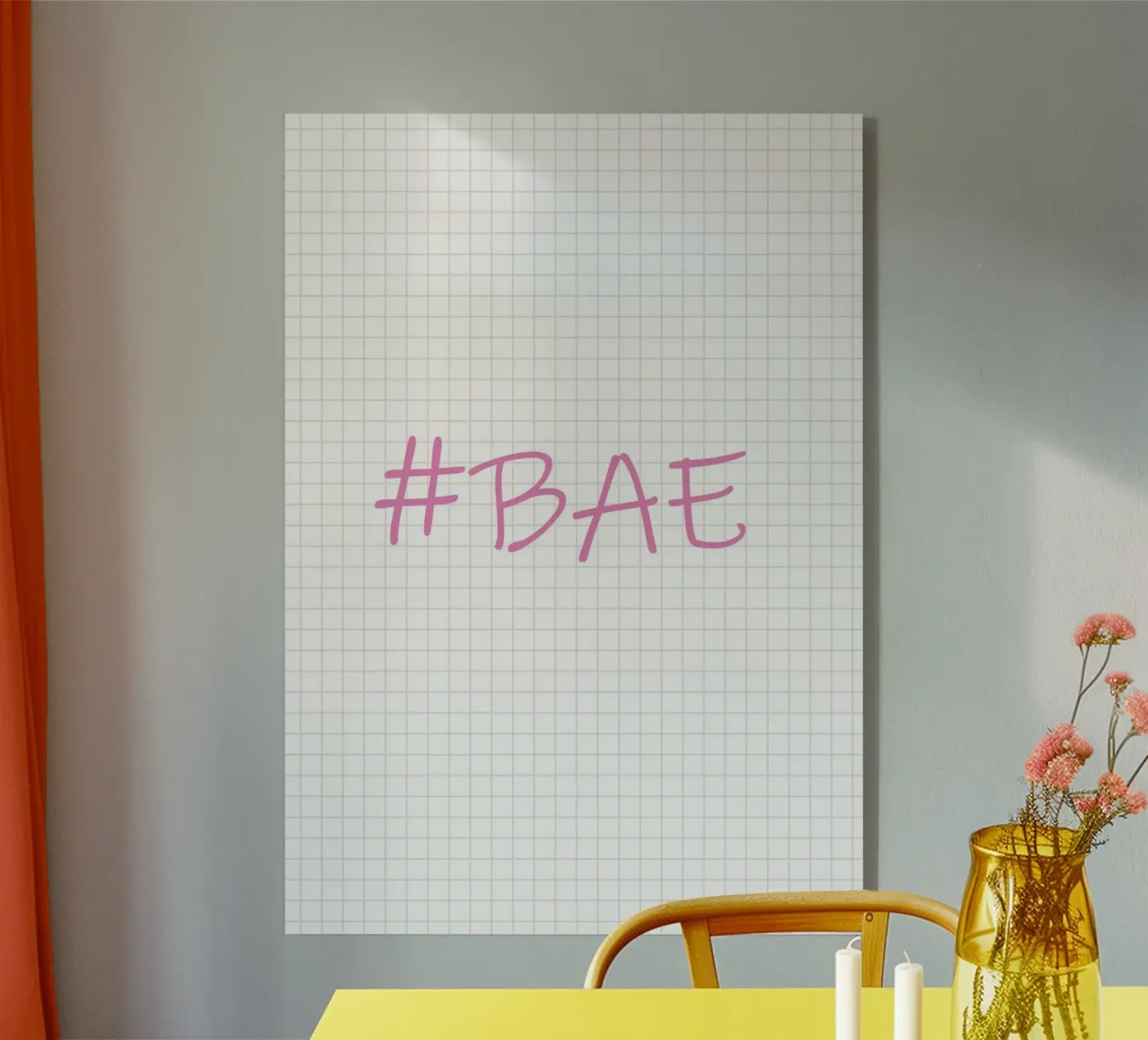 Bae Typography plexiglass da Attaboy Dsgn