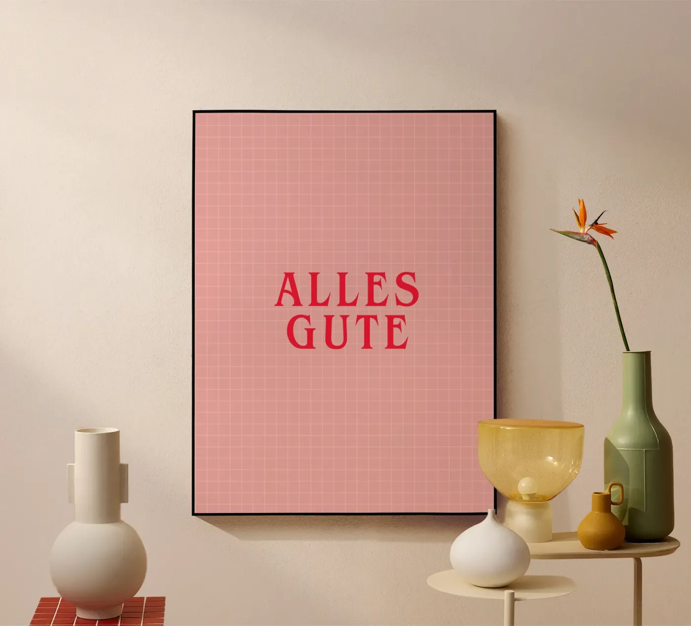 Alles Gute acryl van Attaboy Dsgn