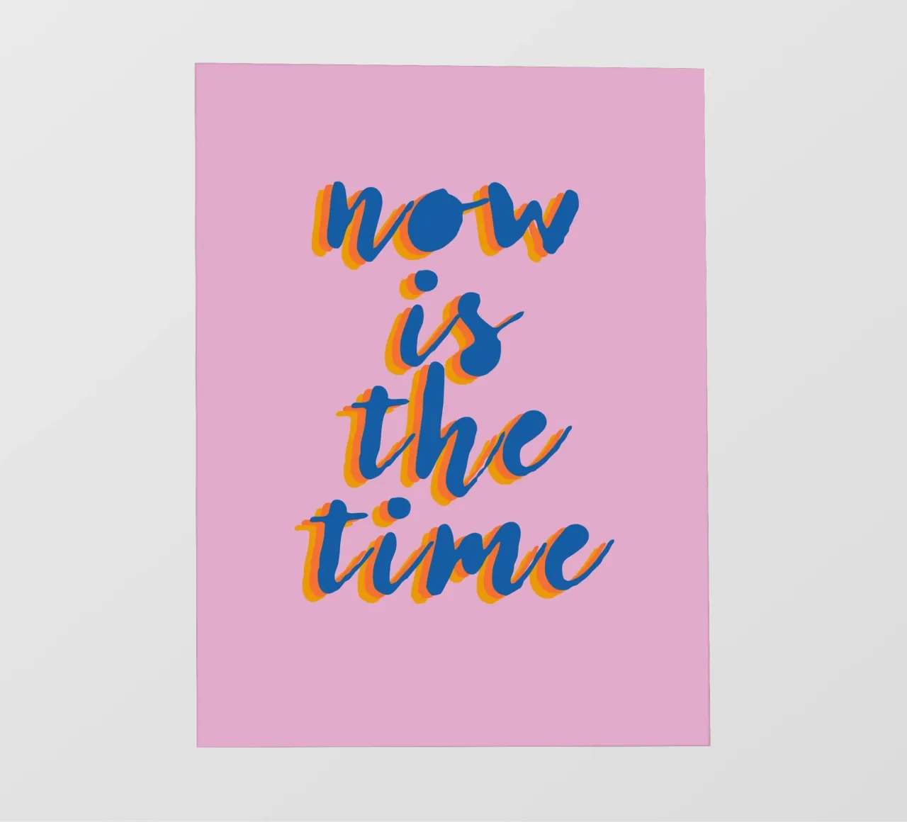Now is the Time pellicola backlit da Attaboy Dsgn