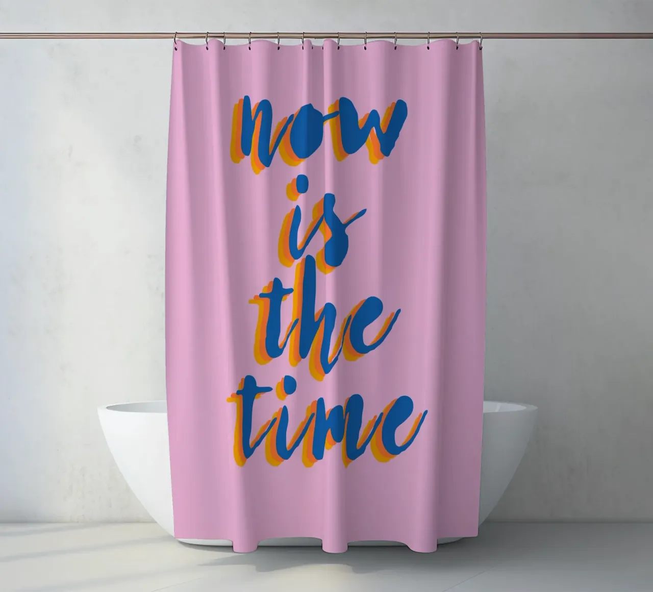 Now is the Time tenda da doccia da Attaboy Dsgn